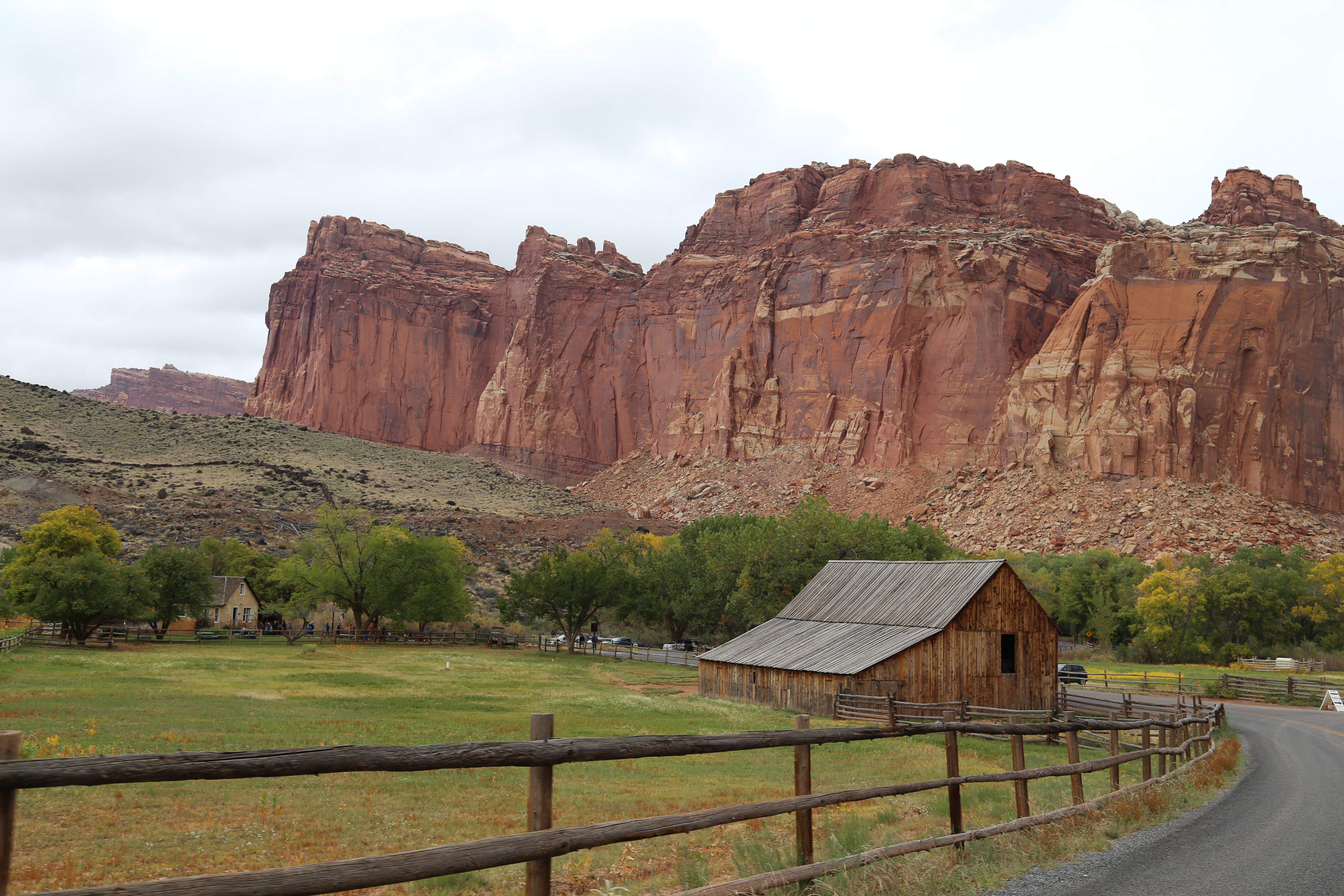 2015 Fall Break - Day 3 - Capitol Reef National Park (Gifford House Pies, Hickman Bridge Arch, Snakes Alive!, Picking Apples in the Fruita Pioneer Orchards, Goosenecks Overlook, Panorama Point), Eating Rattlesnakes at Cafe Diablo (Torrey, Utah)