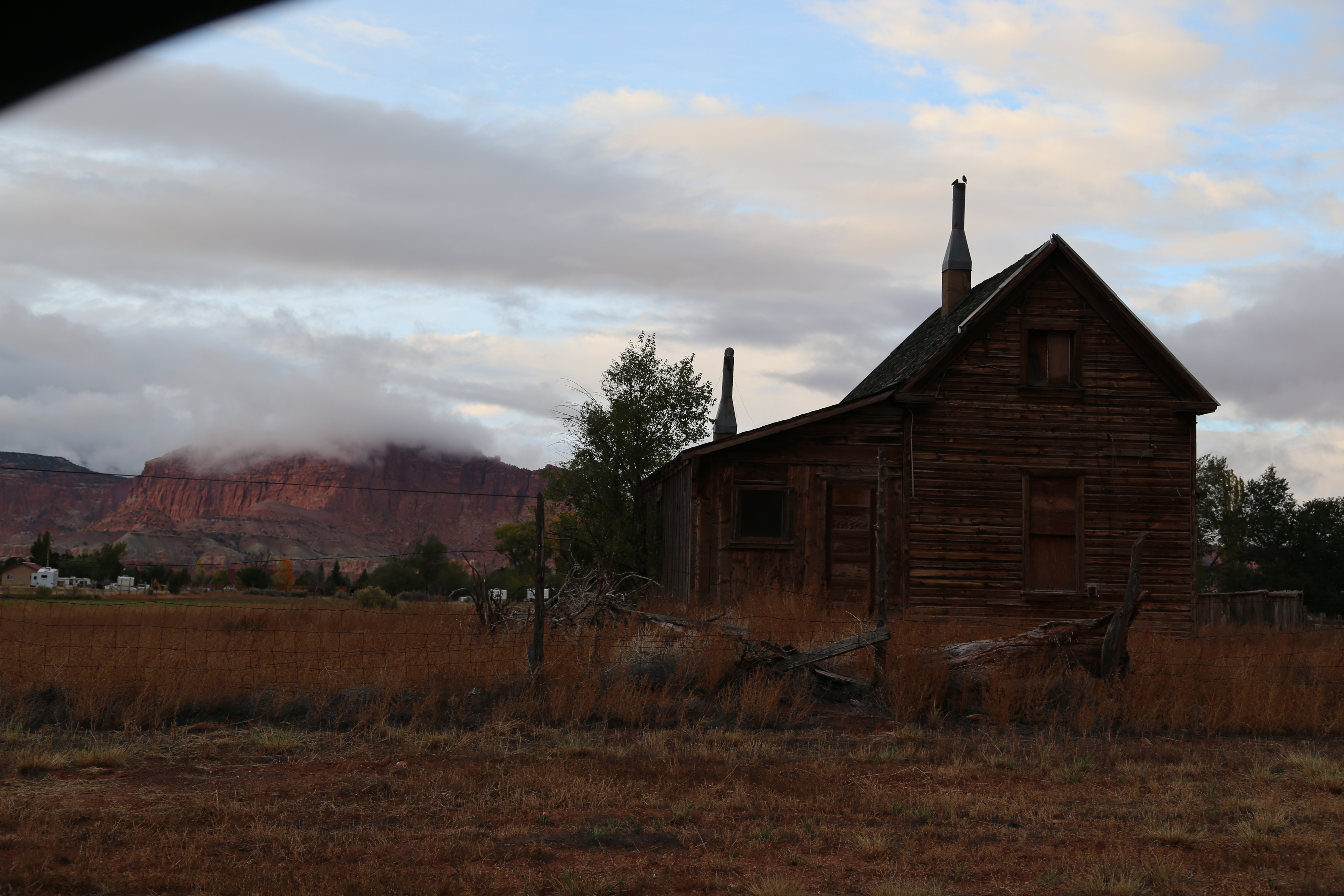 2015 Fall Break - Day 3 - Capitol Reef National Park (Gifford House Pies, Hickman Bridge Arch, Snakes Alive!, Picking Apples in the Fruita Pioneer Orchards, Goosenecks Overlook, Panorama Point), Eating Rattlesnakes at Cafe Diablo (Torrey, Utah)