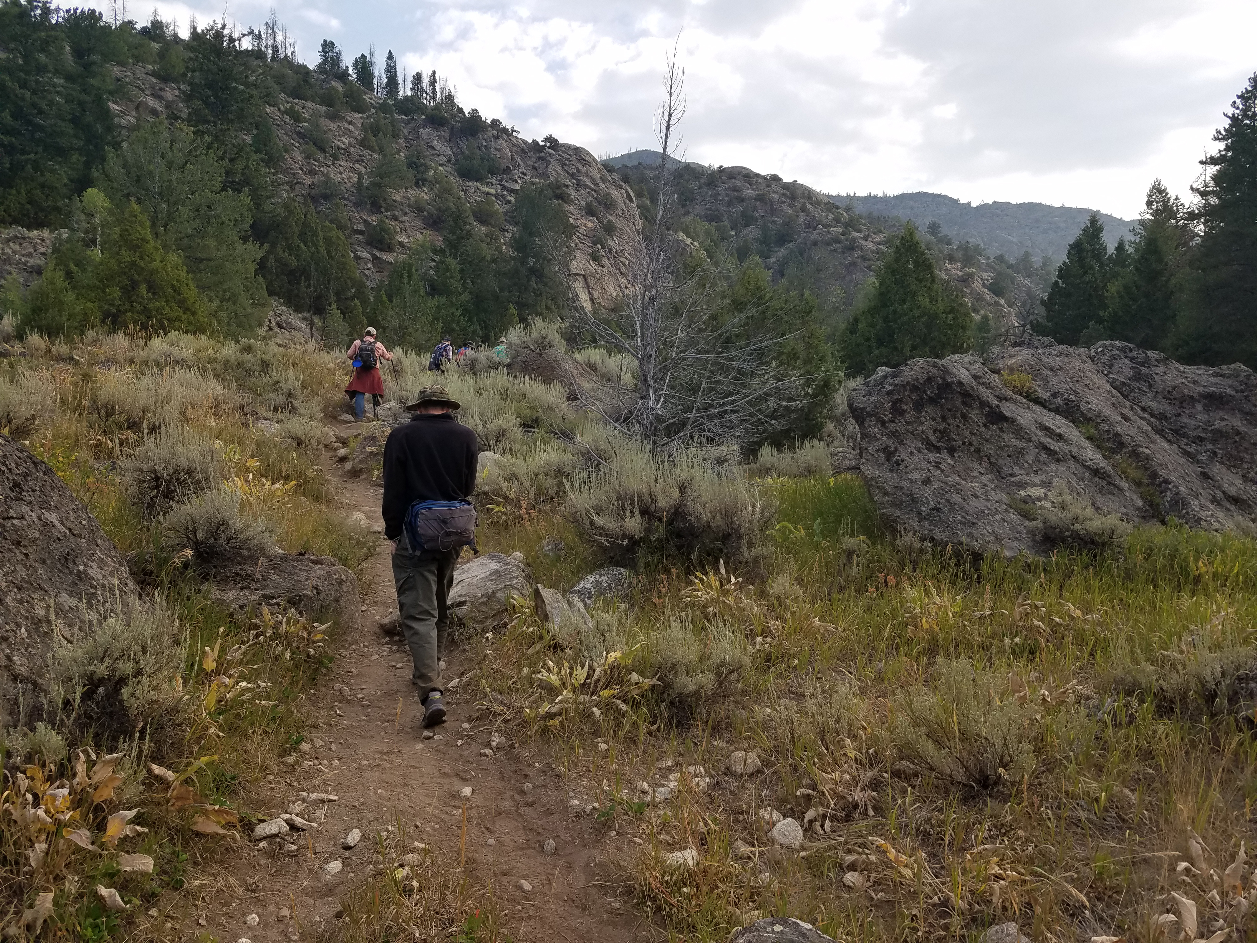 2017 Wind River Trip - Day 2 - Boulder Lake to Mt. Victor Basecamp (17.53 Miles, 4003 ft. Climb) (Wind River Range, Wyoming) 