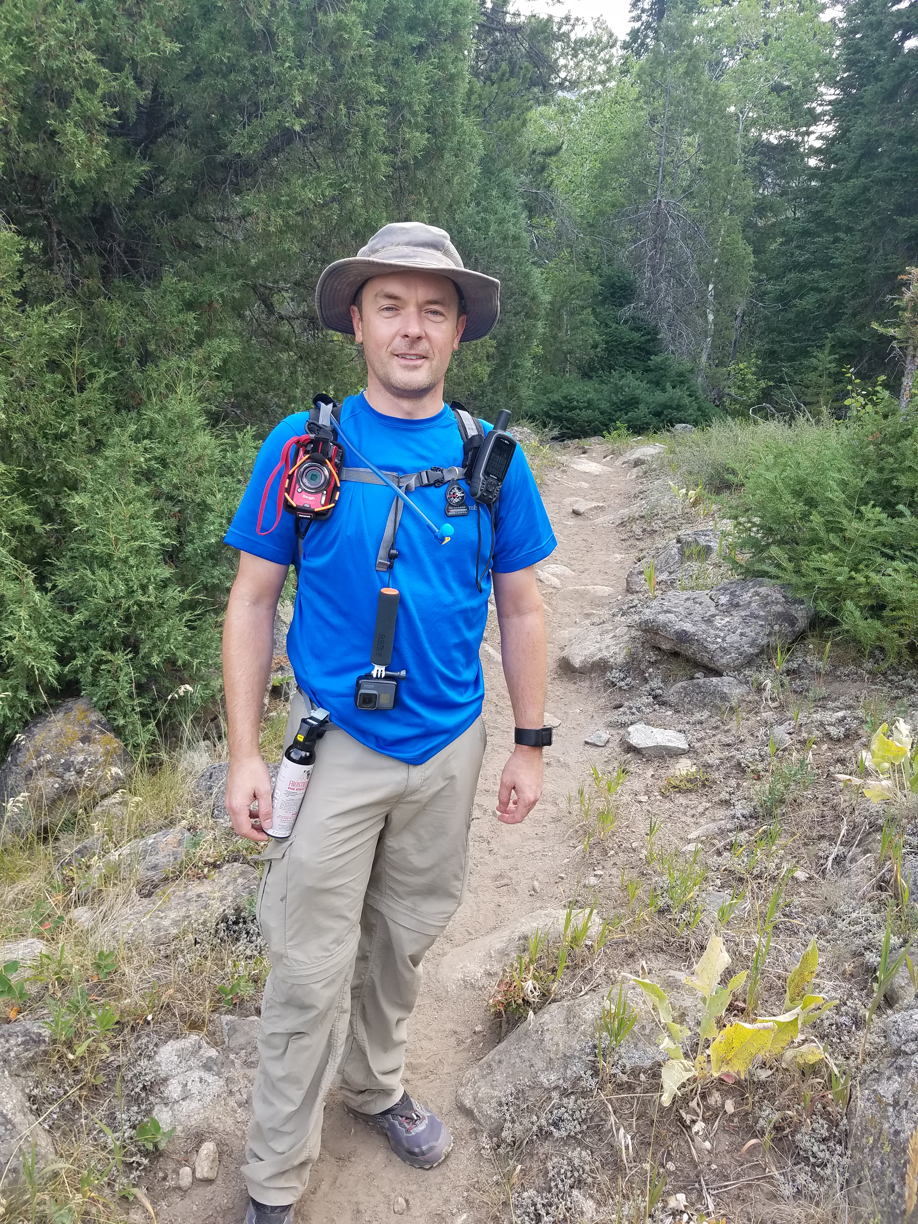 2017 Wind River Trip - Day 2 - Boulder Lake to Mt. Victor Basecamp (17.53 Miles, 4003 ft. Climb) (Wind River Range, Wyoming) 