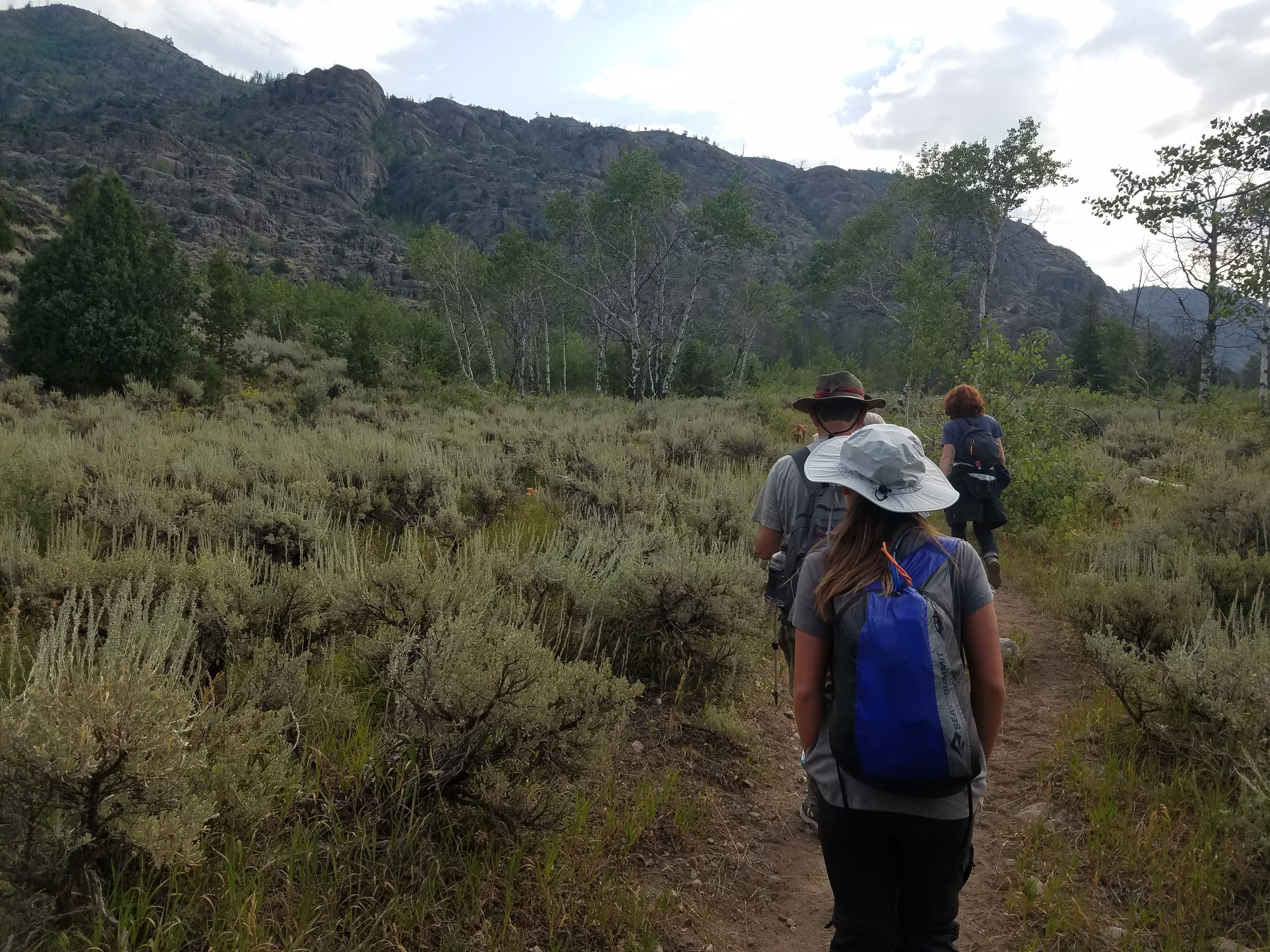 2017 Wind River Trip - Day 2 - Boulder Lake to Mt. Victor Basecamp (17.53 Miles, 4003 ft. Climb) (Wind River Range, Wyoming) 