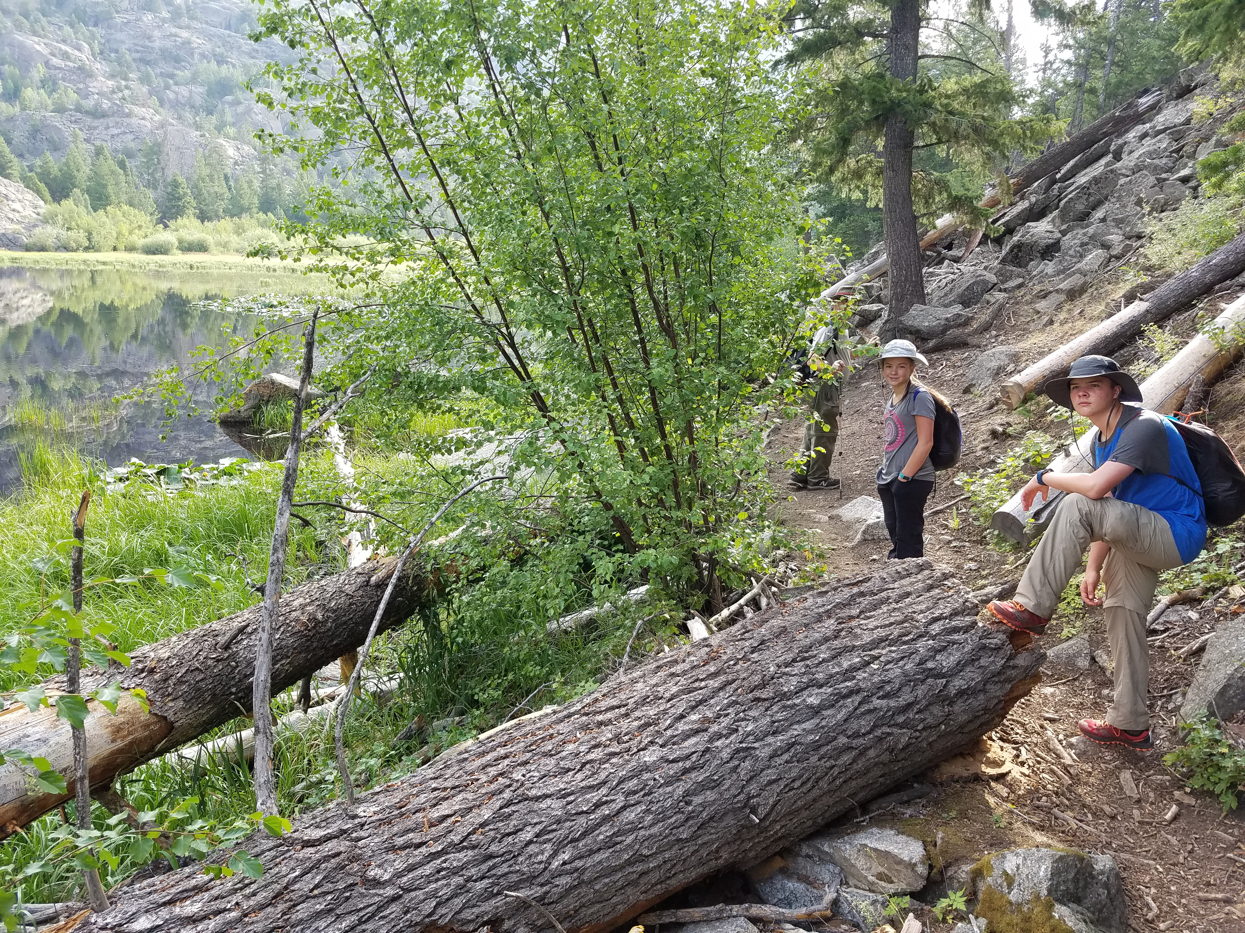 2017 Wind River Trip - Day 2 - Boulder Lake to Mt. Victor Basecamp (17.53 Miles, 4003 ft. Climb) (Wind River Range, Wyoming) 