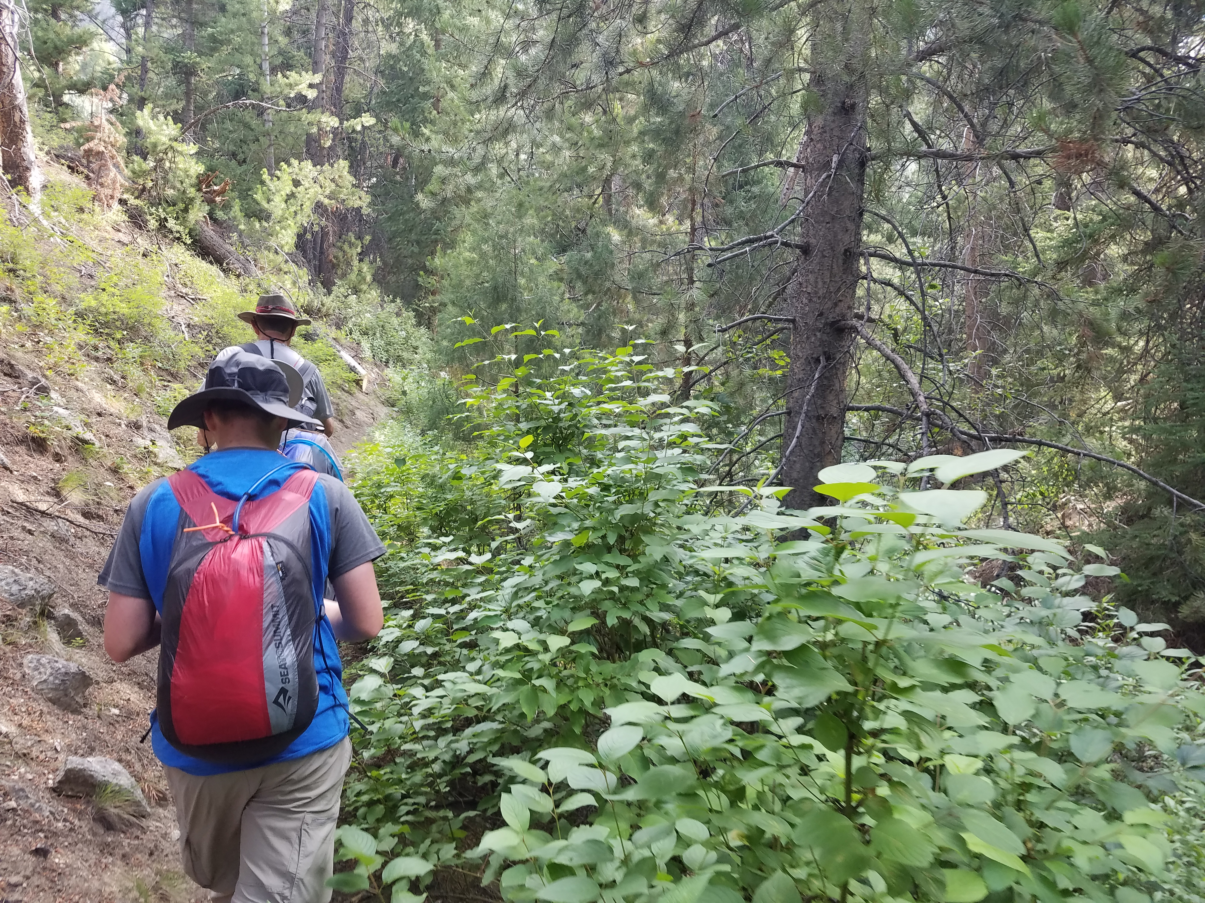 2017 Wind River Trip - Day 2 - Boulder Lake to Mt. Victor Basecamp (17.53 Miles, 4003 ft. Climb) (Wind River Range, Wyoming) 