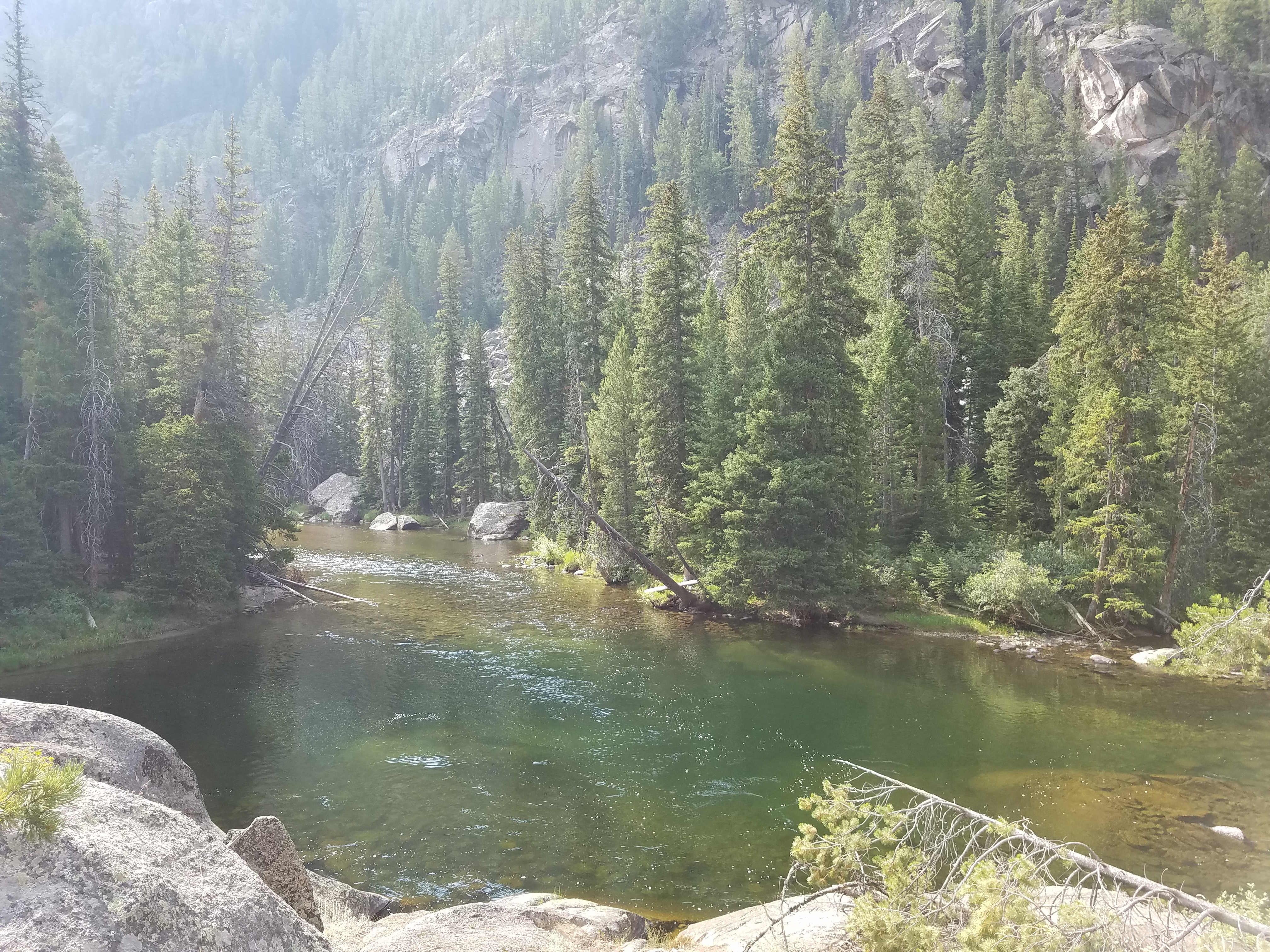 2017 Wind River Trip - Day 2 - Boulder Lake to Mt. Victor Basecamp (17.53 Miles, 4003 ft. Climb) (Wind River Range, Wyoming) 