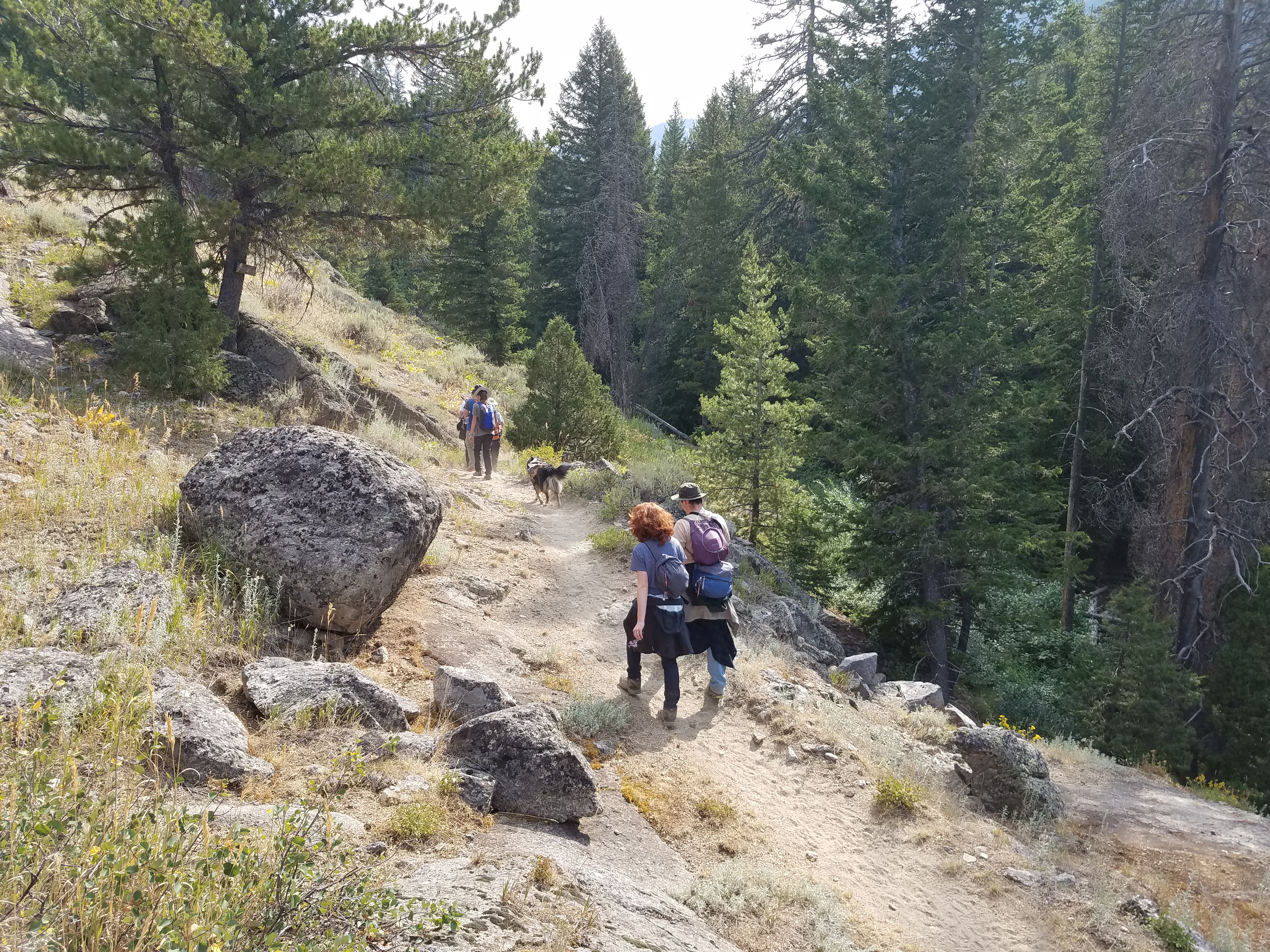 2017 Wind River Trip - Day 2 - Boulder Lake to Mt. Victor Basecamp (17.53 Miles, 4003 ft. Climb) (Wind River Range, Wyoming) 