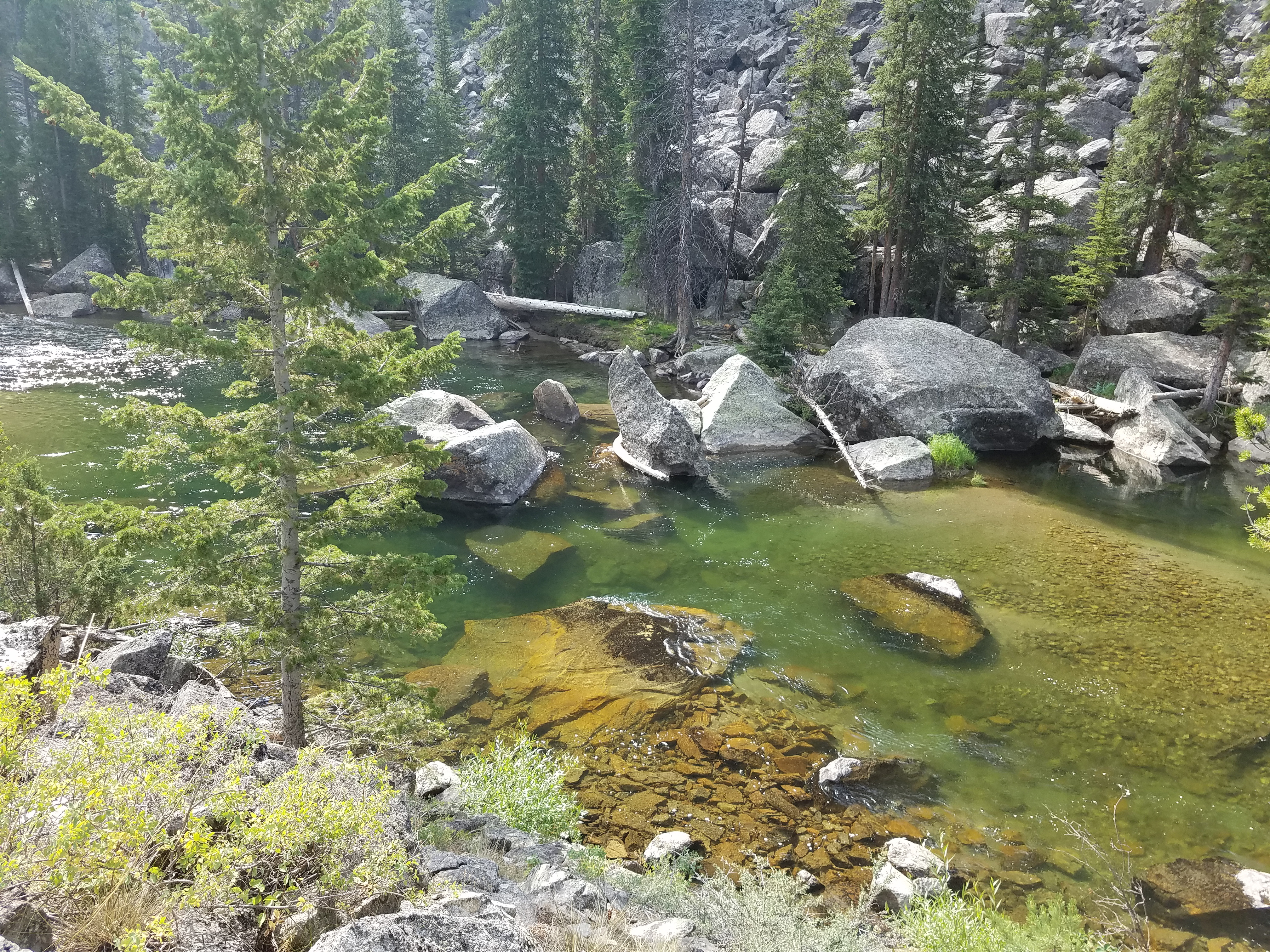 2017 Wind River Trip - Day 2 - Boulder Lake to Mt. Victor Basecamp (17.53 Miles, 4003 ft. Climb) (Wind River Range, Wyoming) 