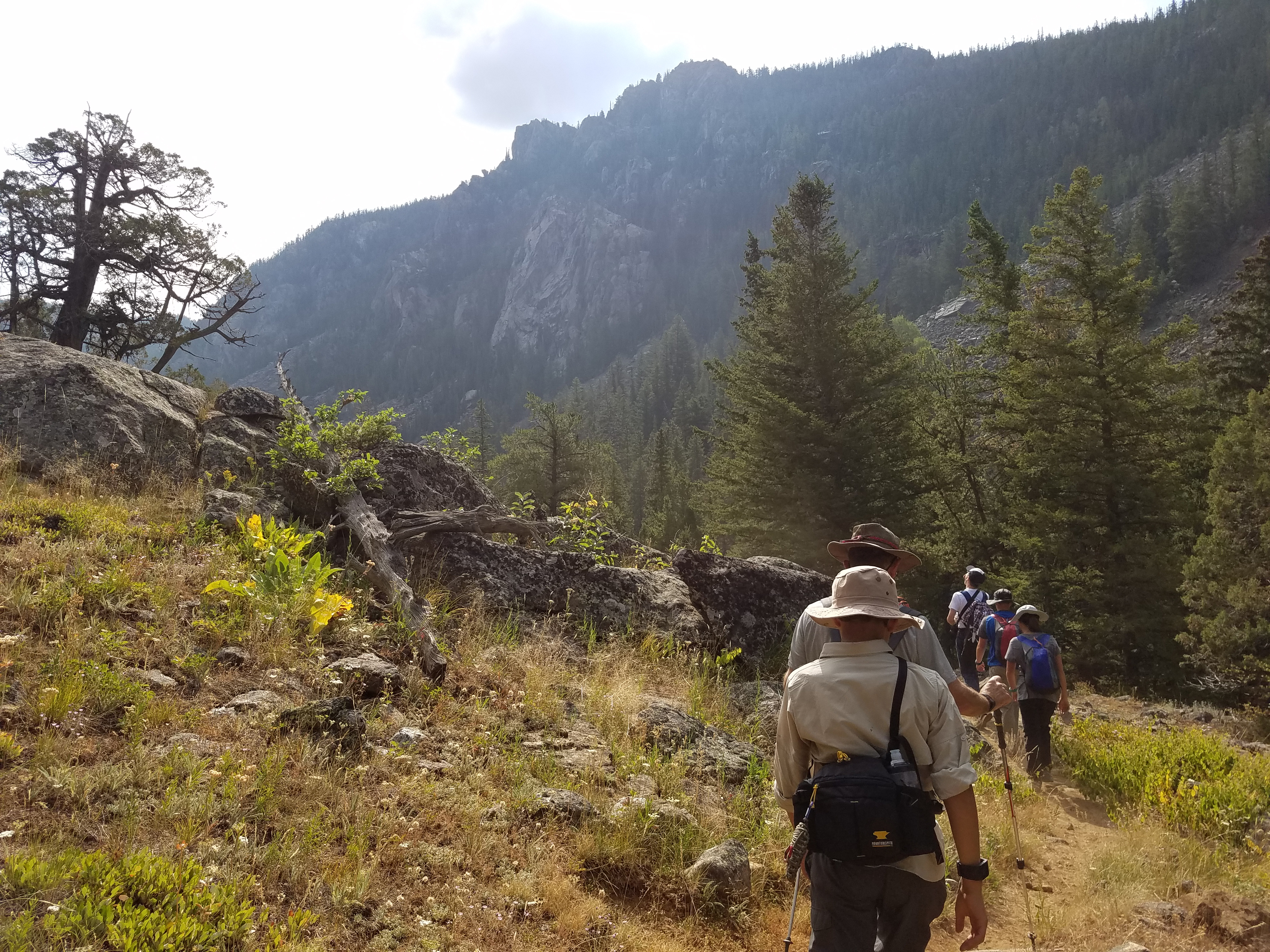 2017 Wind River Trip - Day 2 - Boulder Lake to Mt. Victor Basecamp (17.53 Miles, 4003 ft. Climb) (Wind River Range, Wyoming) 