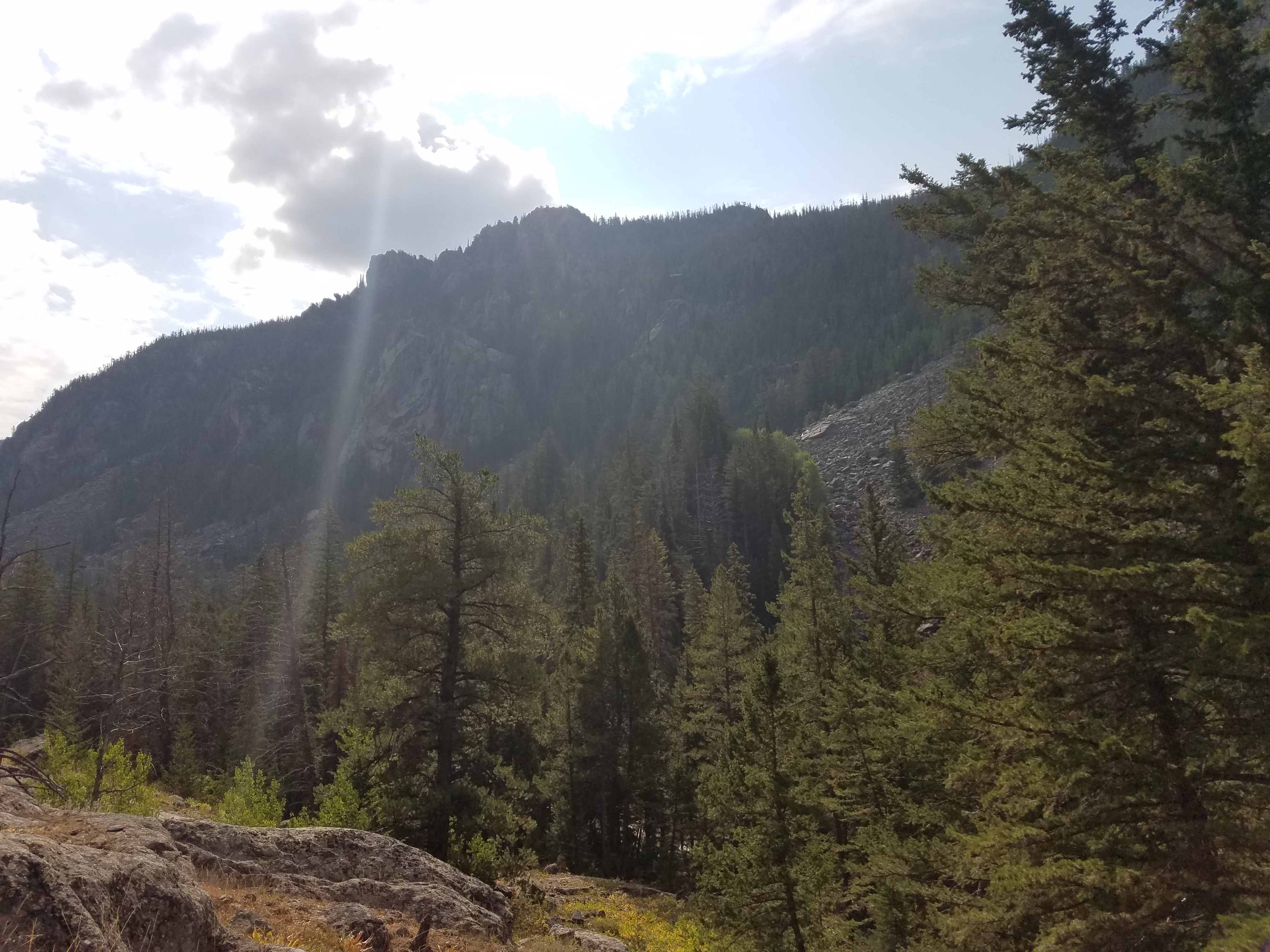 2017 Wind River Trip - Day 2 - Boulder Lake to Mt. Victor Basecamp (17.53 Miles, 4003 ft. Climb) (Wind River Range, Wyoming) 