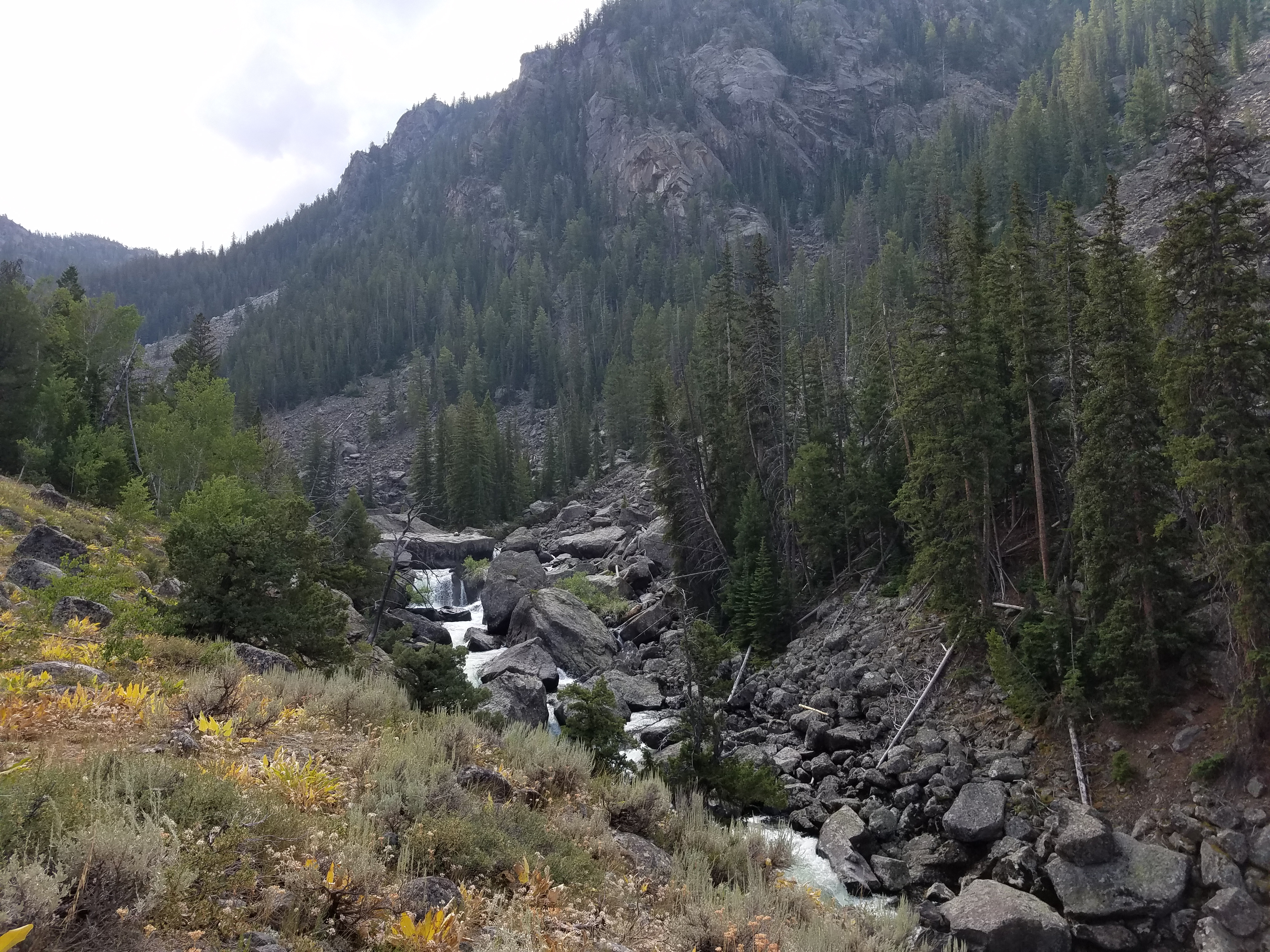 2017 Wind River Trip - Day 2 - Boulder Lake to Mt. Victor Basecamp (17.53 Miles, 4003 ft. Climb) (Wind River Range, Wyoming) 