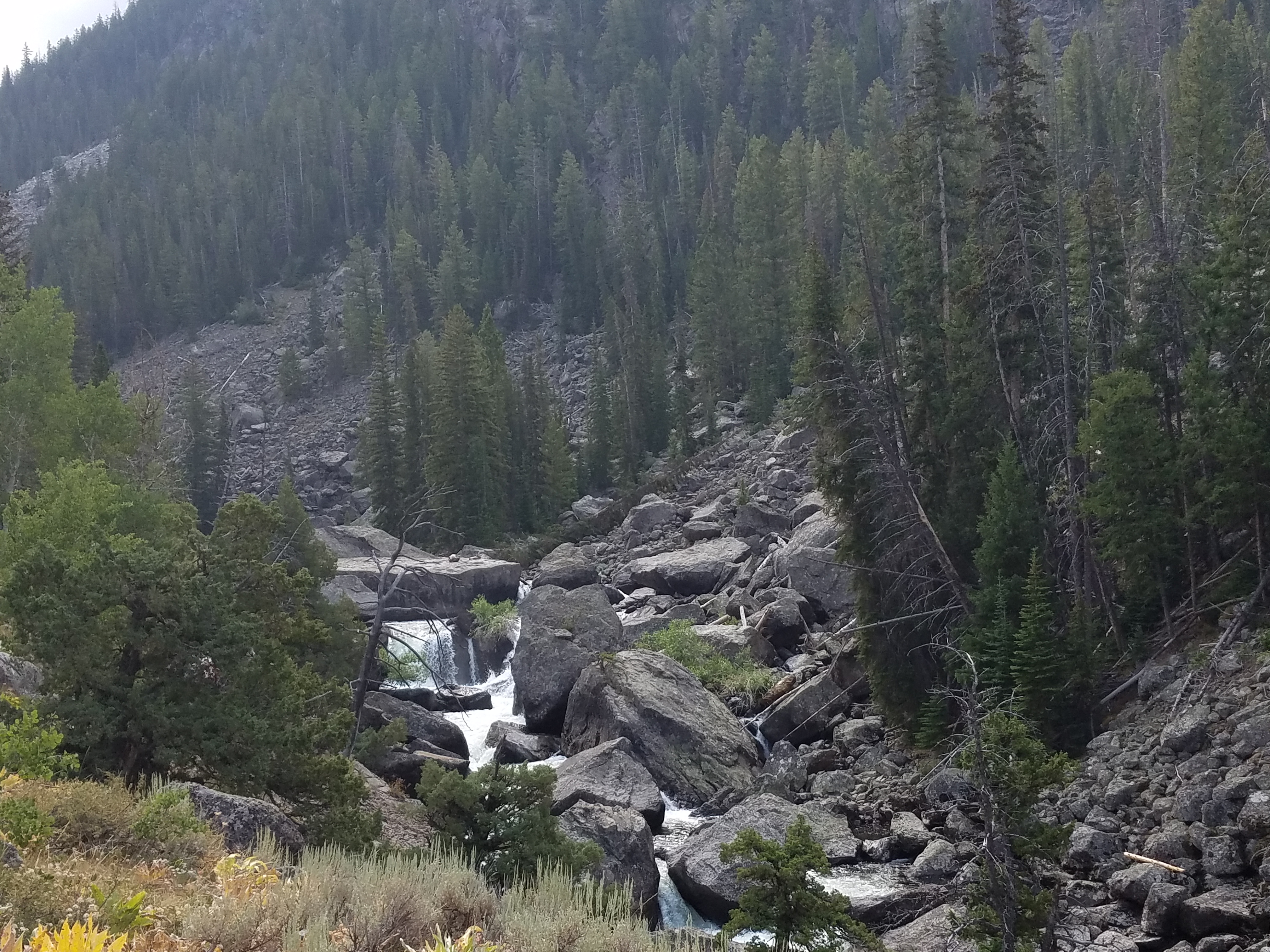 2017 Wind River Trip - Day 2 - Boulder Lake to Mt. Victor Basecamp (17.53 Miles, 4003 ft. Climb) (Wind River Range, Wyoming) 