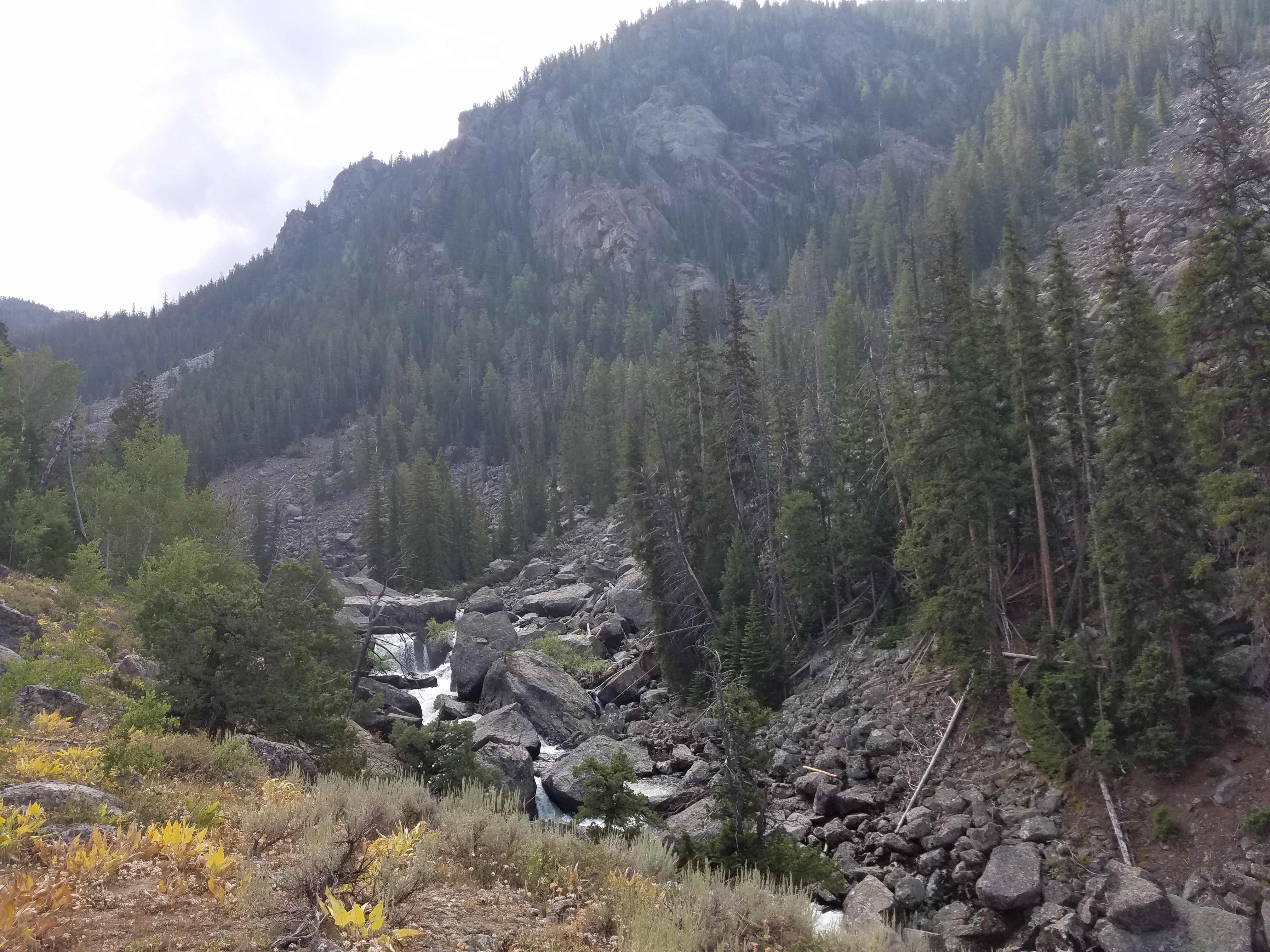 2017 Wind River Trip - Day 2 - Boulder Lake to Mt. Victor Basecamp (17.53 Miles, 4003 ft. Climb) (Wind River Range, Wyoming) 