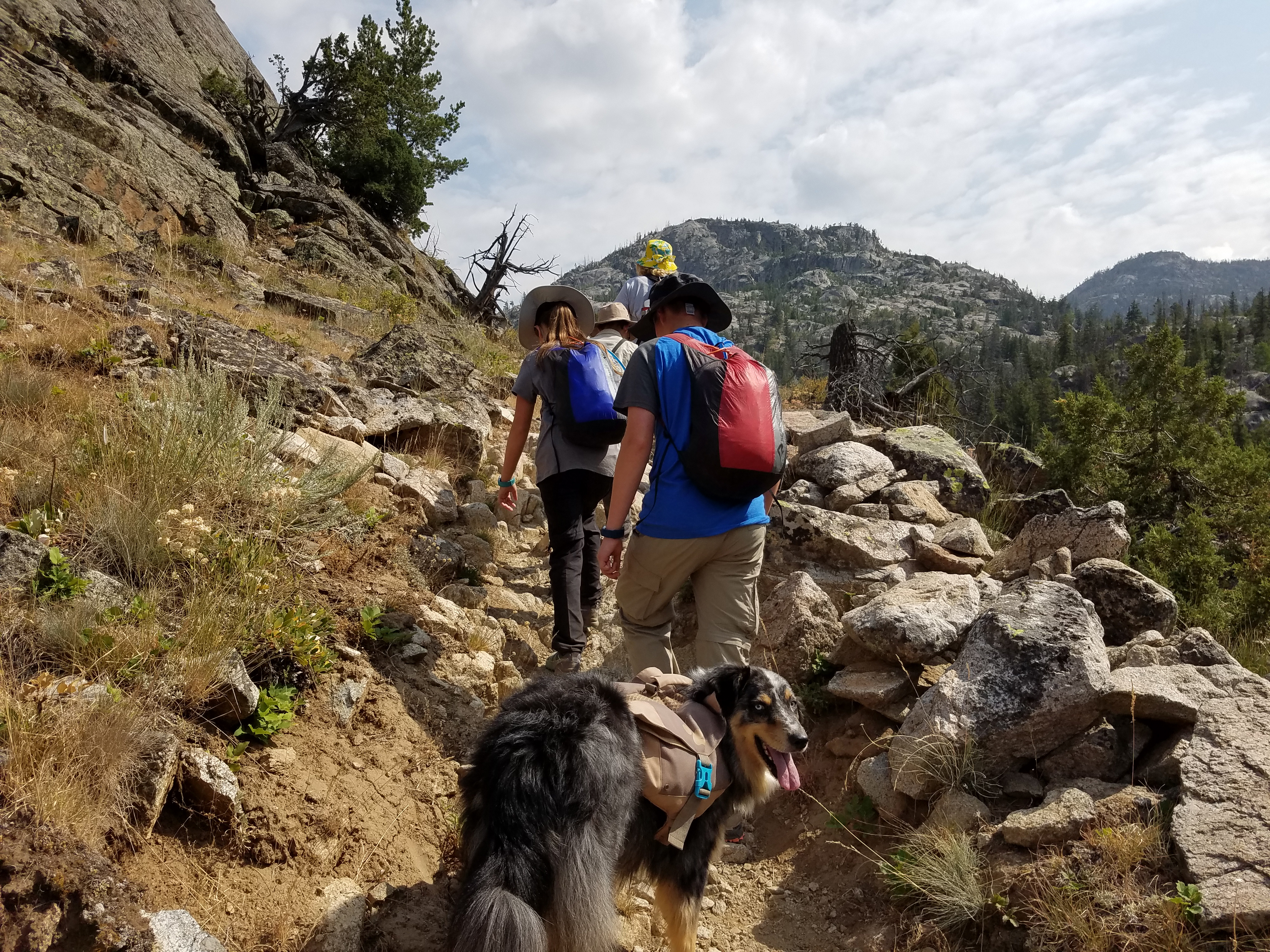 2017 Wind River Trip - Day 2 - Boulder Lake to Mt. Victor Basecamp (17.53 Miles, 4003 ft. Climb) (Wind River Range, Wyoming) 