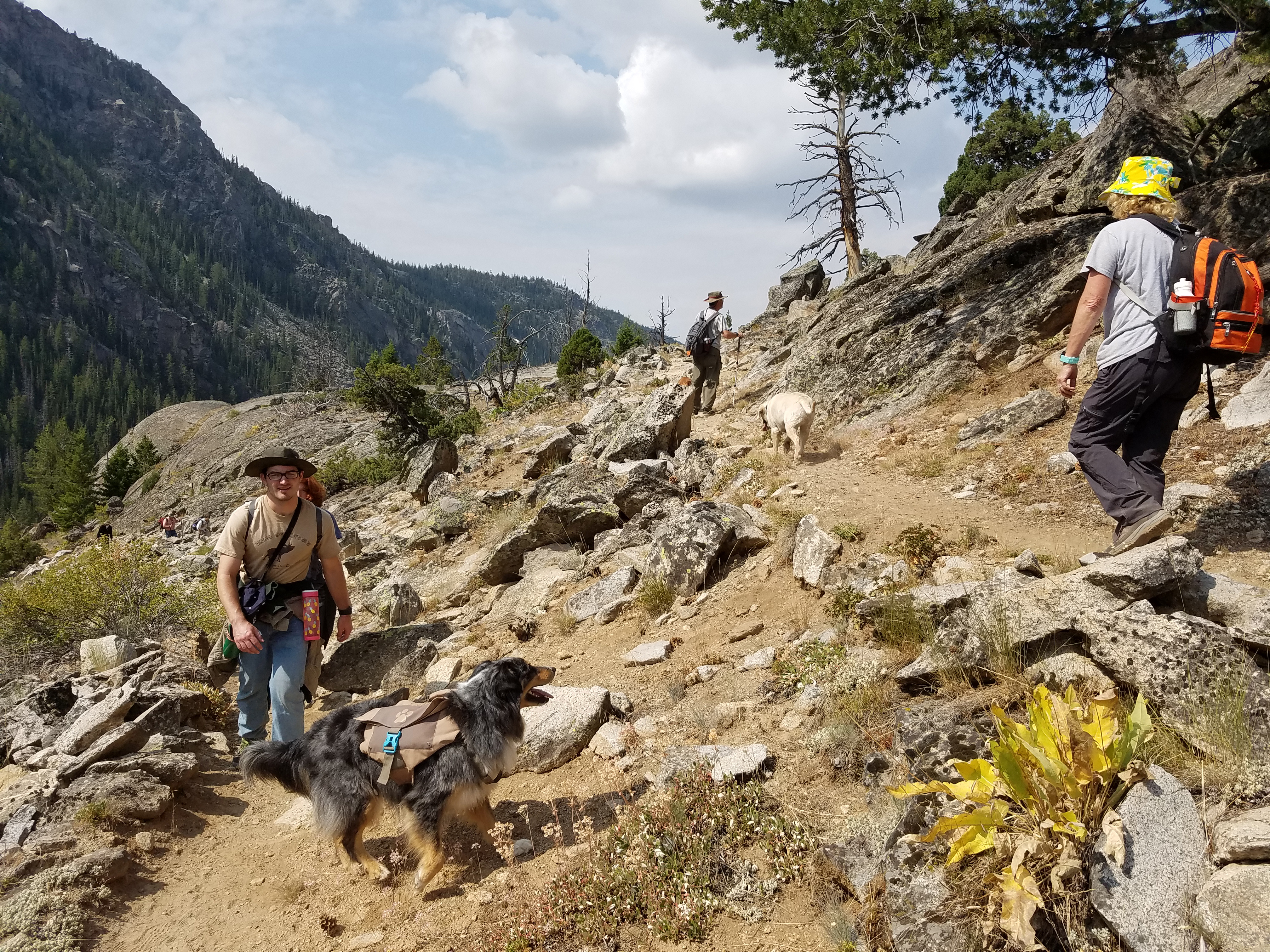 2017 Wind River Trip - Day 2 - Boulder Lake to Mt. Victor Basecamp (17.53 Miles, 4003 ft. Climb) (Wind River Range, Wyoming) 