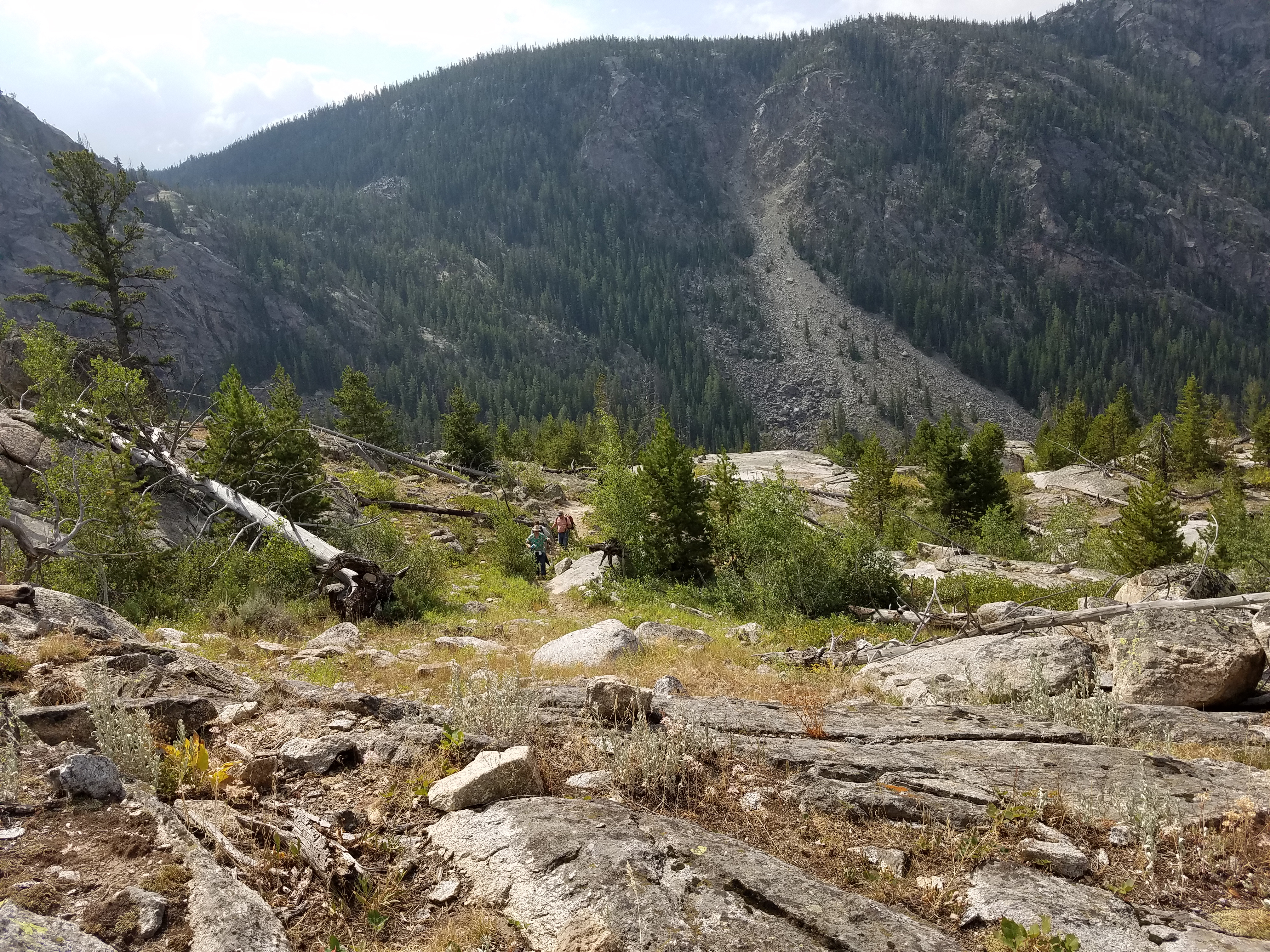 2017 Wind River Trip - Day 2 - Boulder Lake to Mt. Victor Basecamp (17.53 Miles, 4003 ft. Climb) (Wind River Range, Wyoming) 