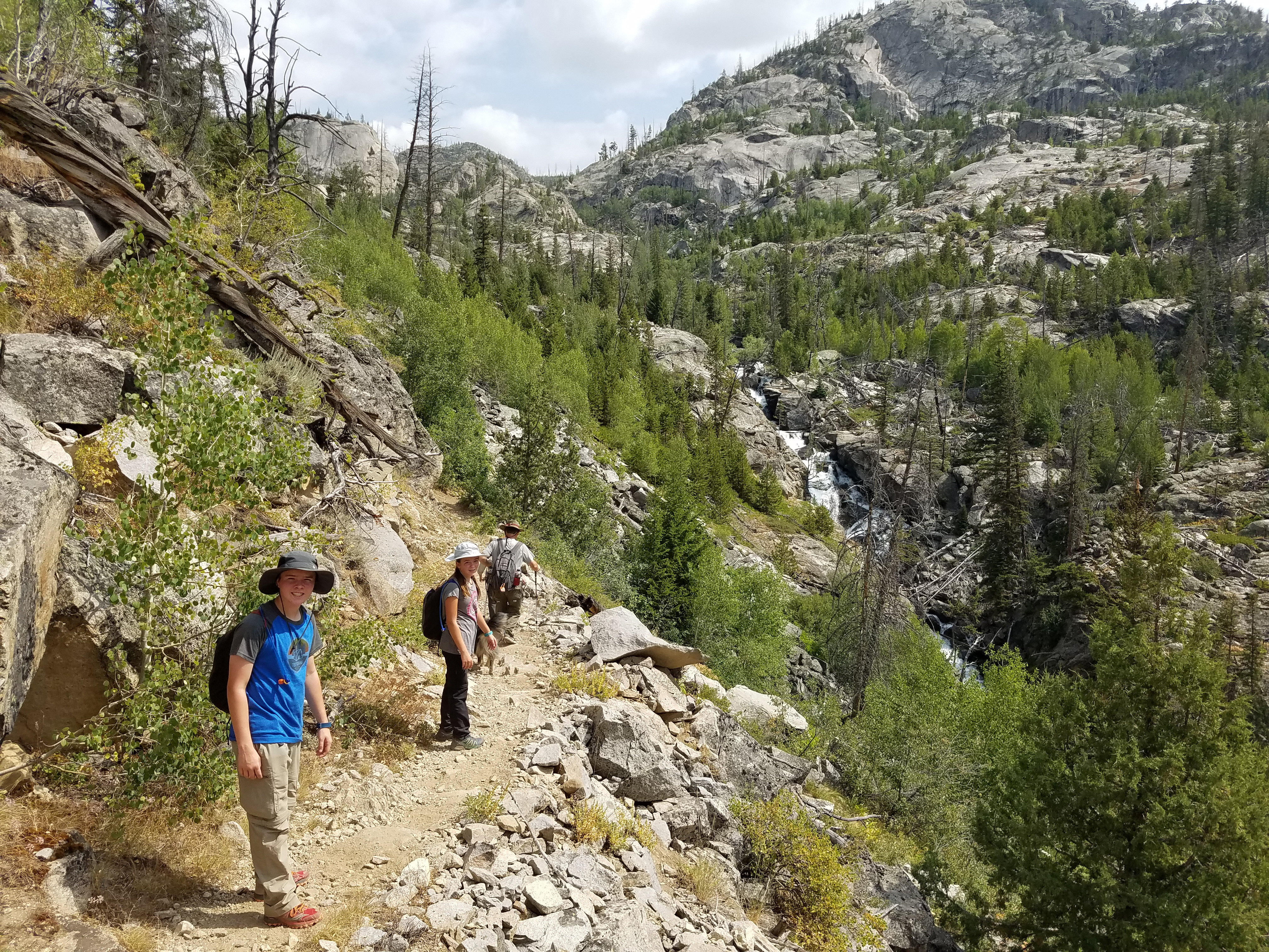 2017 Wind River Trip - Day 2 - Boulder Lake to Mt. Victor Basecamp (17.53 Miles, 4003 ft. Climb) (Wind River Range, Wyoming) 