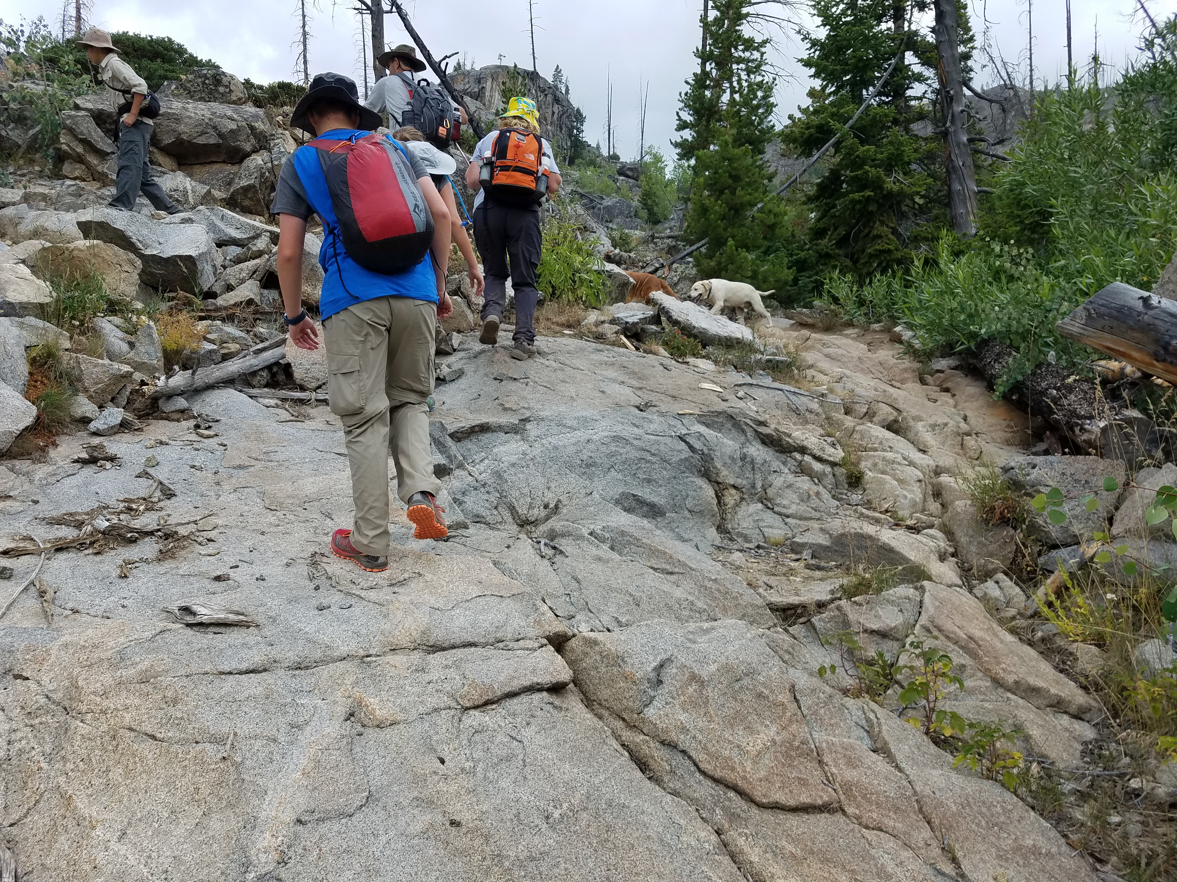 2017 Wind River Trip - Day 2 - Boulder Lake to Mt. Victor Basecamp (17.53 Miles, 4003 ft. Climb) (Wind River Range, Wyoming) 