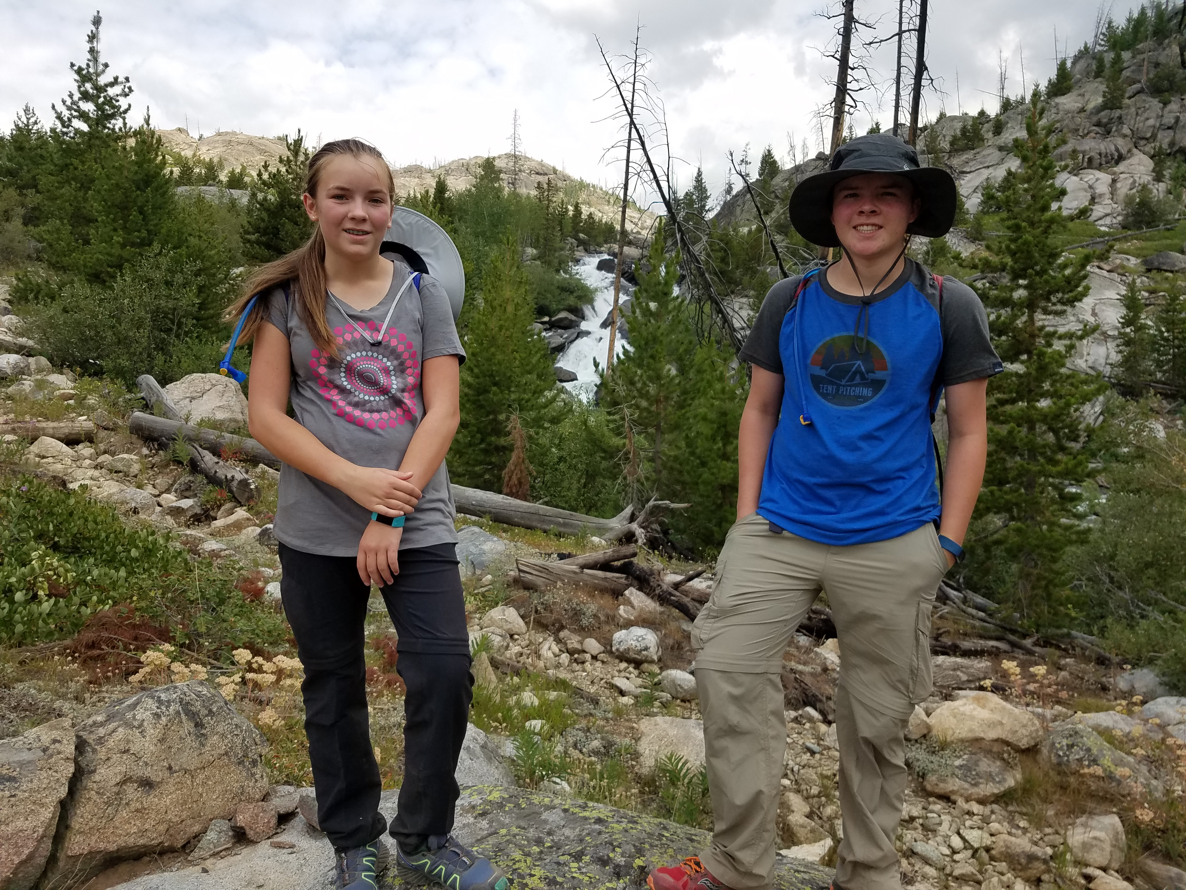 2017 Wind River Trip - Day 2 - Boulder Lake to Mt. Victor Basecamp (17.53 Miles, 4003 ft. Climb) (Wind River Range, Wyoming) 