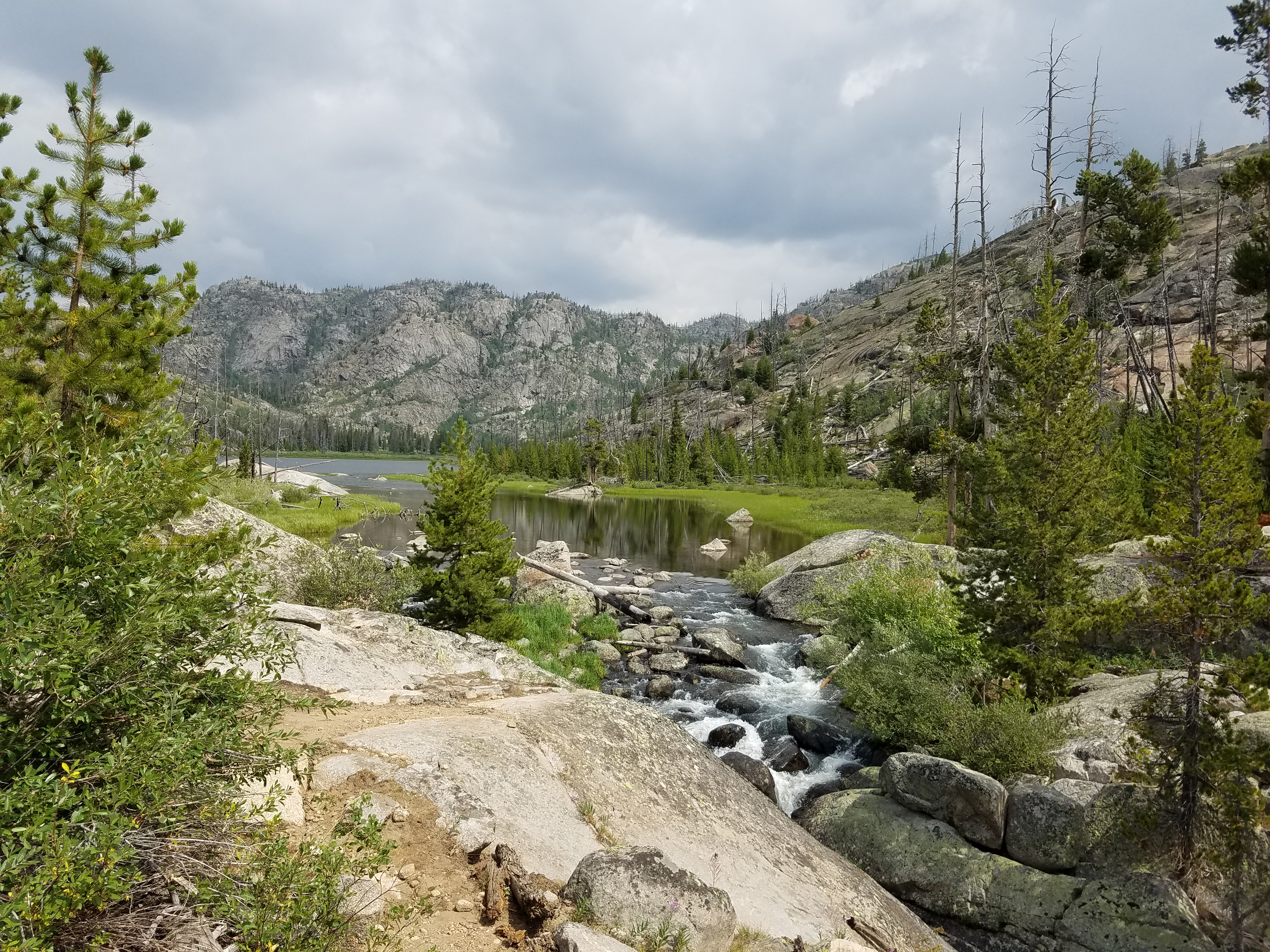 2017 Wind River Trip - Day 2 - Boulder Lake to Mt. Victor Basecamp (17.53 Miles, 4003 ft. Climb) (Wind River Range, Wyoming) 