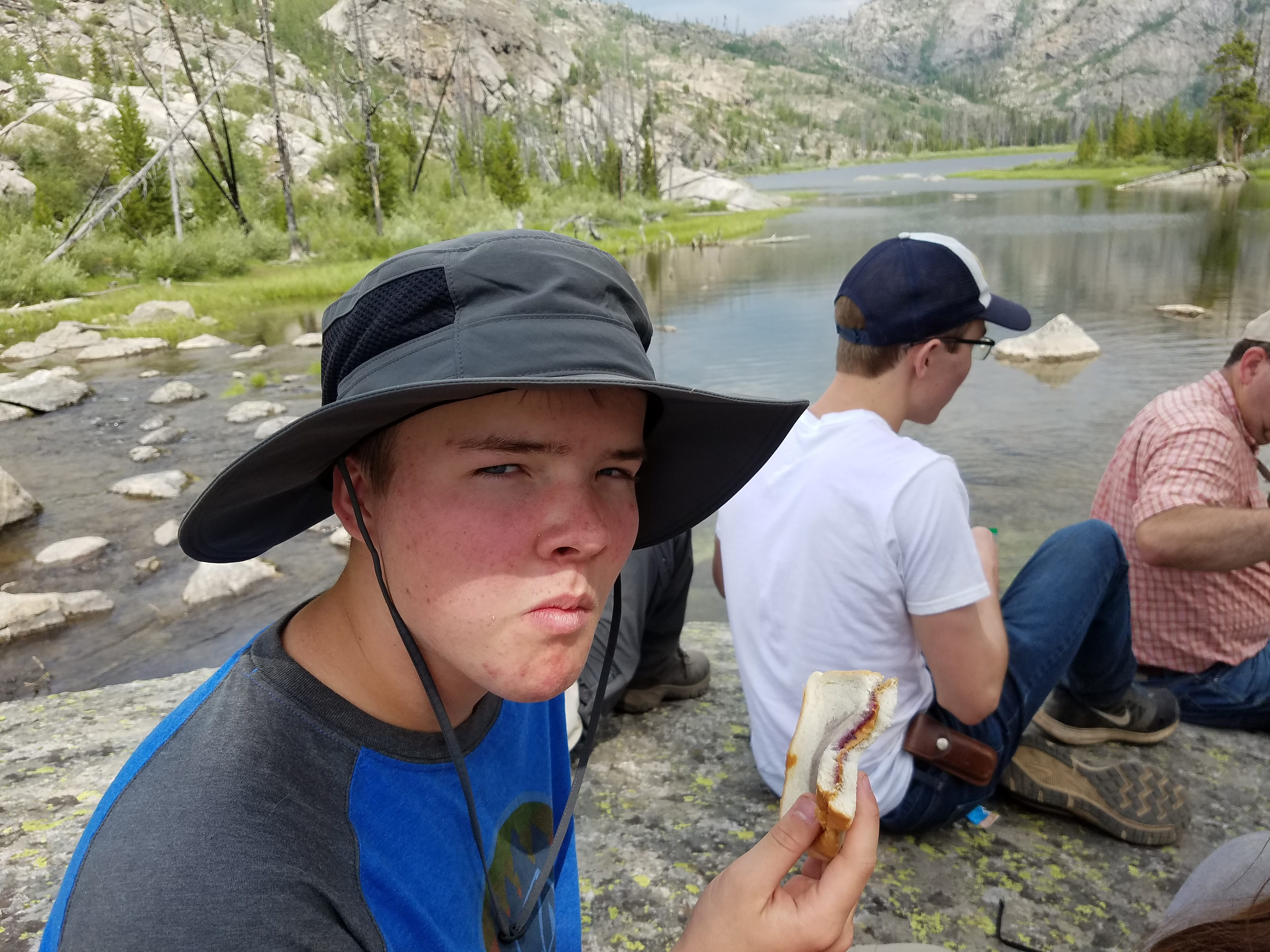 2017 Wind River Trip - Day 2 - Boulder Lake to Mt. Victor Basecamp (17.53 Miles, 4003 ft. Climb) (Wind River Range, Wyoming) 