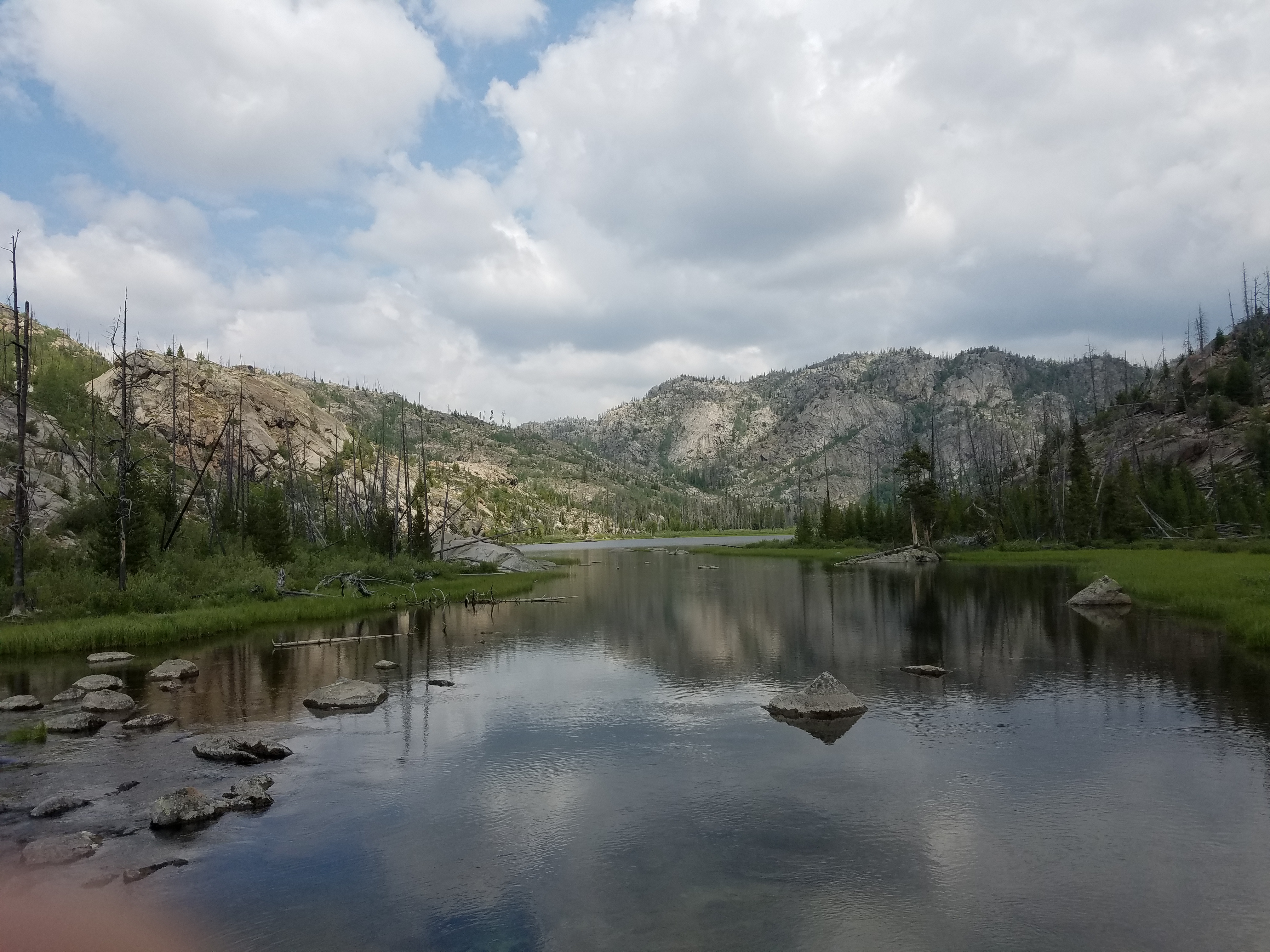 2017 Wind River Trip - Day 2 - Boulder Lake to Mt. Victor Basecamp (17.53 Miles, 4003 ft. Climb) (Wind River Range, Wyoming) 