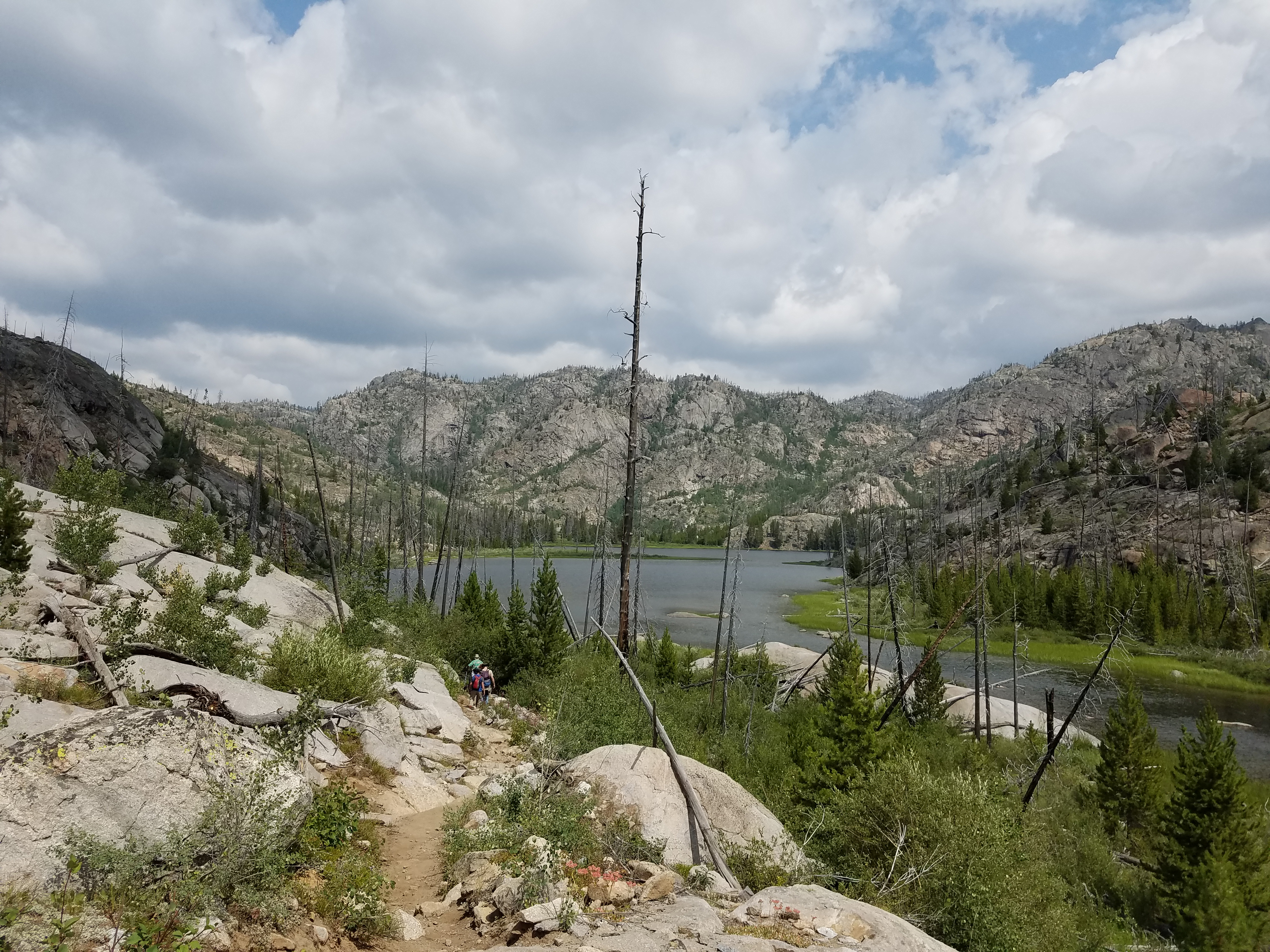 2017 Wind River Trip - Day 2 - Boulder Lake to Mt. Victor Basecamp (17.53 Miles, 4003 ft. Climb) (Wind River Range, Wyoming) 