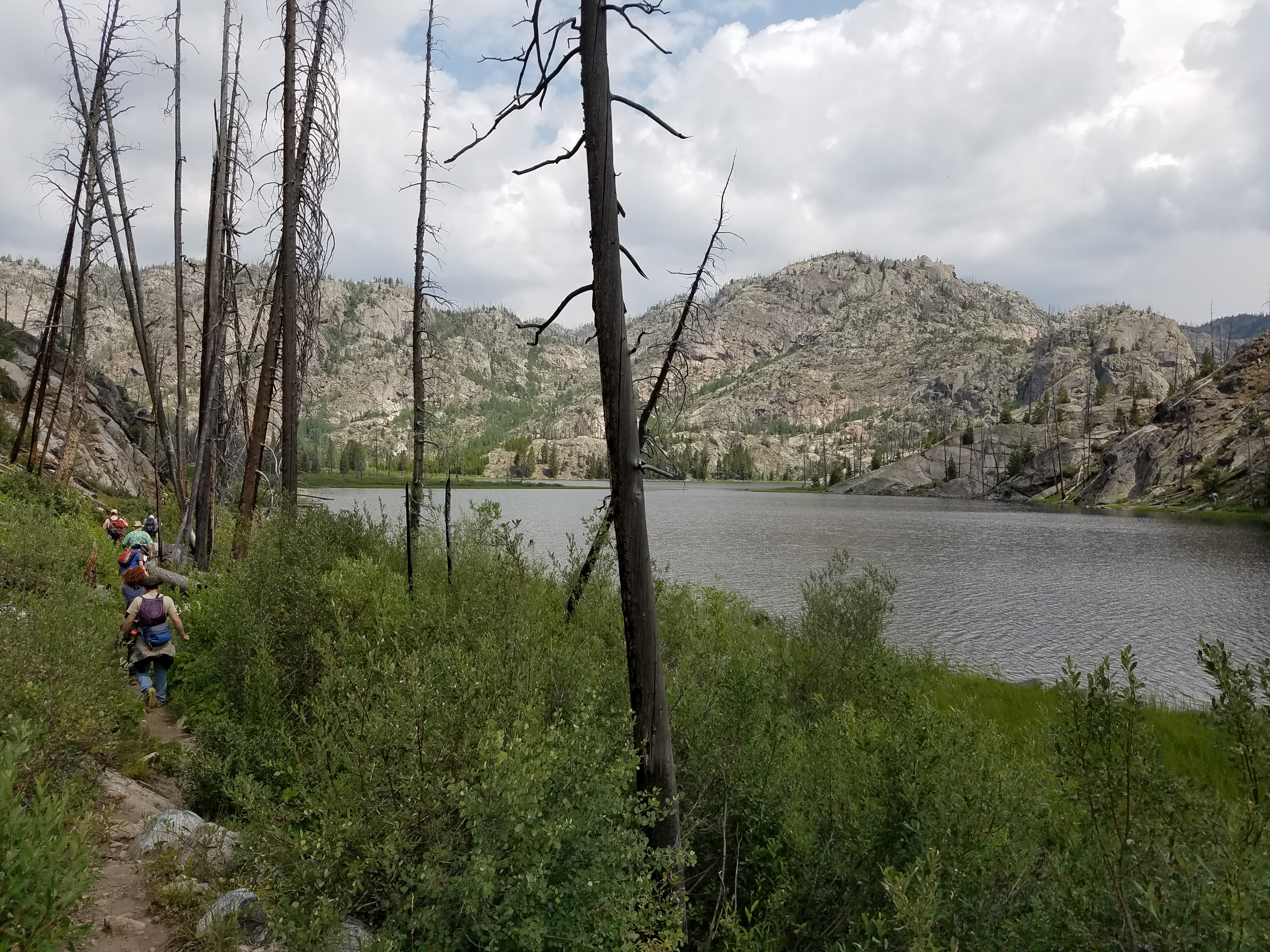 2017 Wind River Trip - Day 2 - Boulder Lake to Mt. Victor Basecamp (17.53 Miles, 4003 ft. Climb) (Wind River Range, Wyoming) 