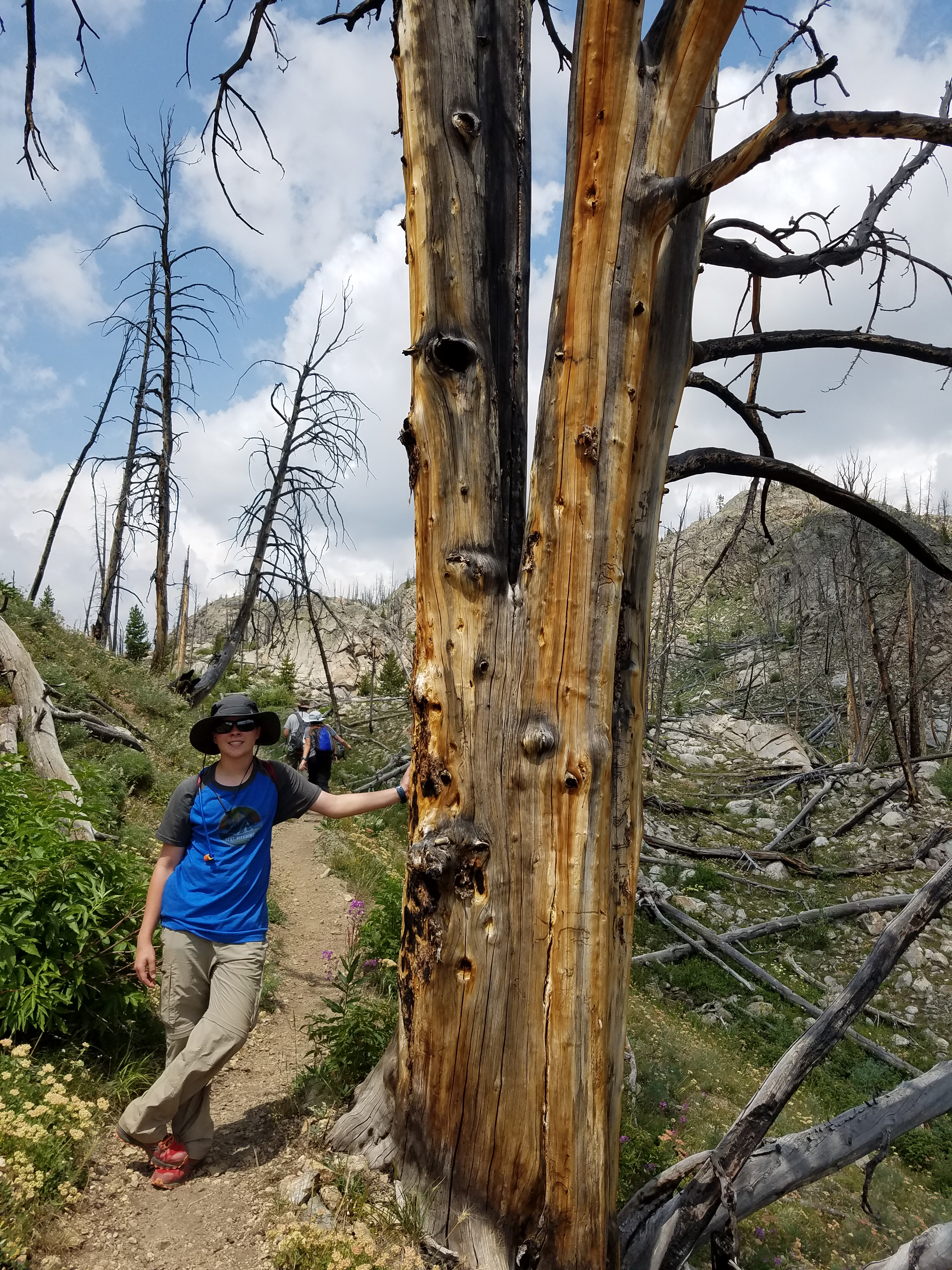 2017 Wind River Trip - Day 2 - Boulder Lake to Mt. Victor Basecamp (17.53 Miles, 4003 ft. Climb) (Wind River Range, Wyoming) 