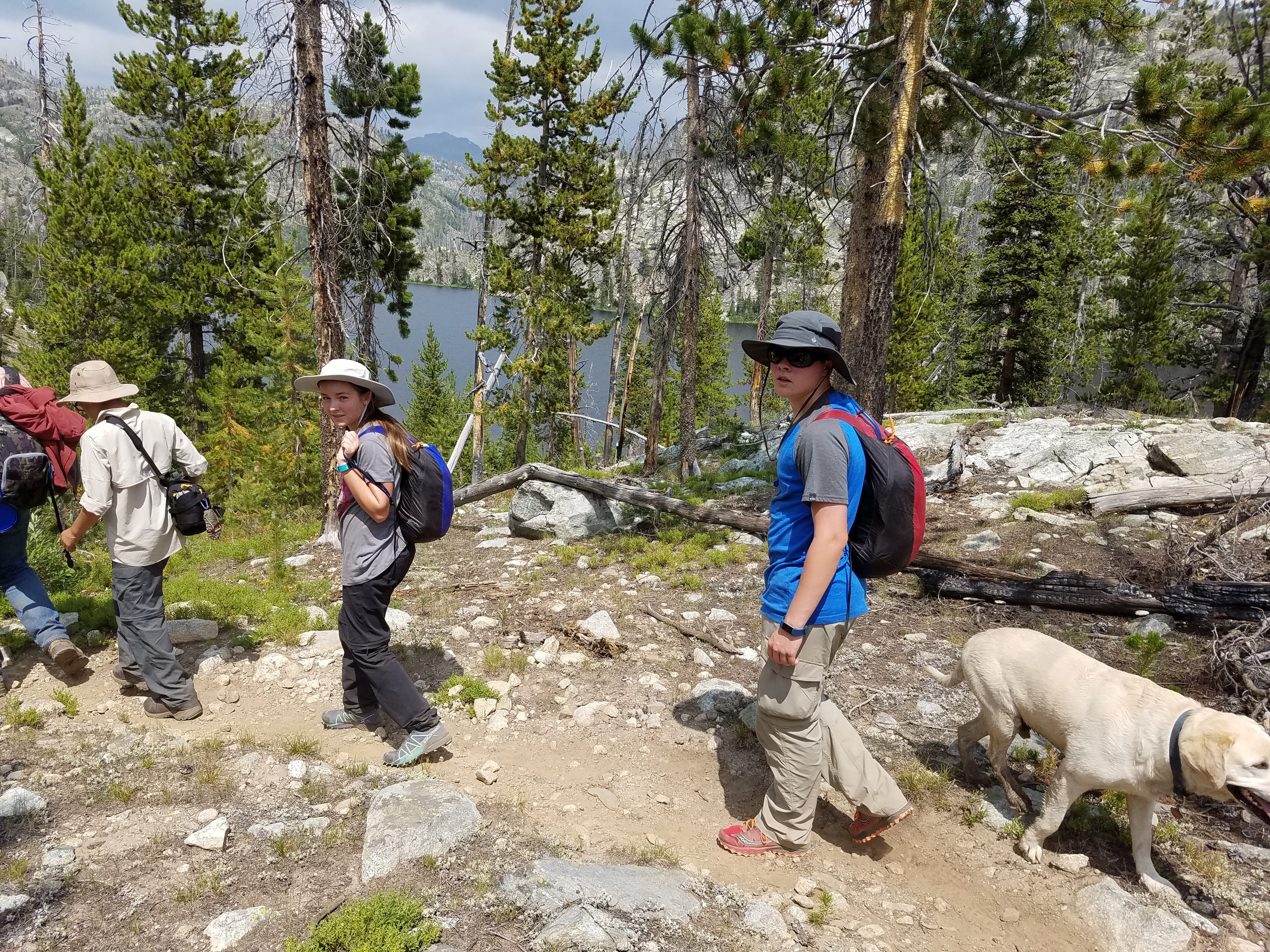 2017 Wind River Trip - Day 2 - Boulder Lake to Mt. Victor Basecamp (17.53 Miles, 4003 ft. Climb) (Wind River Range, Wyoming) 