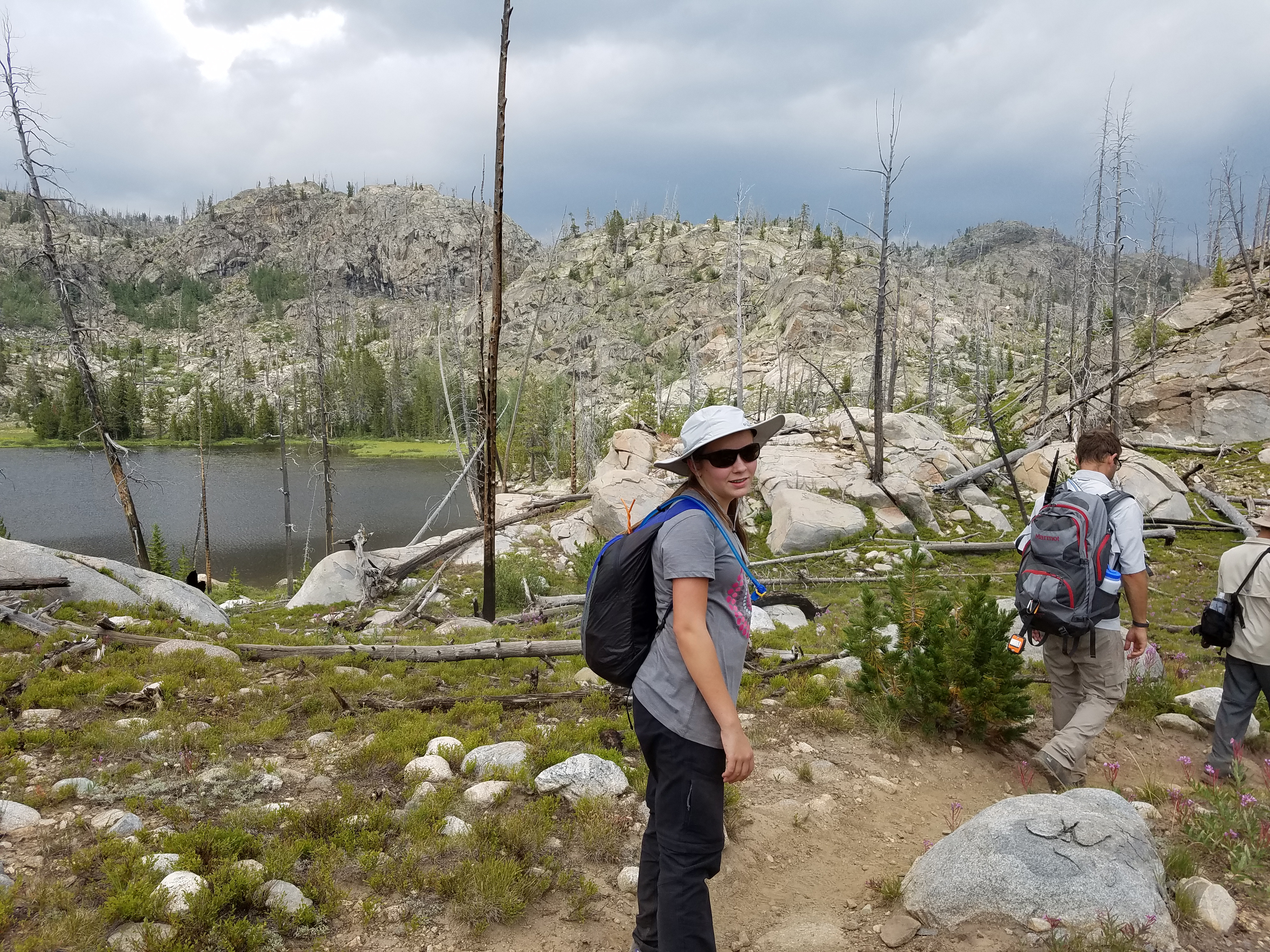 2017 Wind River Trip - Day 2 - Boulder Lake to Mt. Victor Basecamp (17.53 Miles, 4003 ft. Climb) (Wind River Range, Wyoming) 