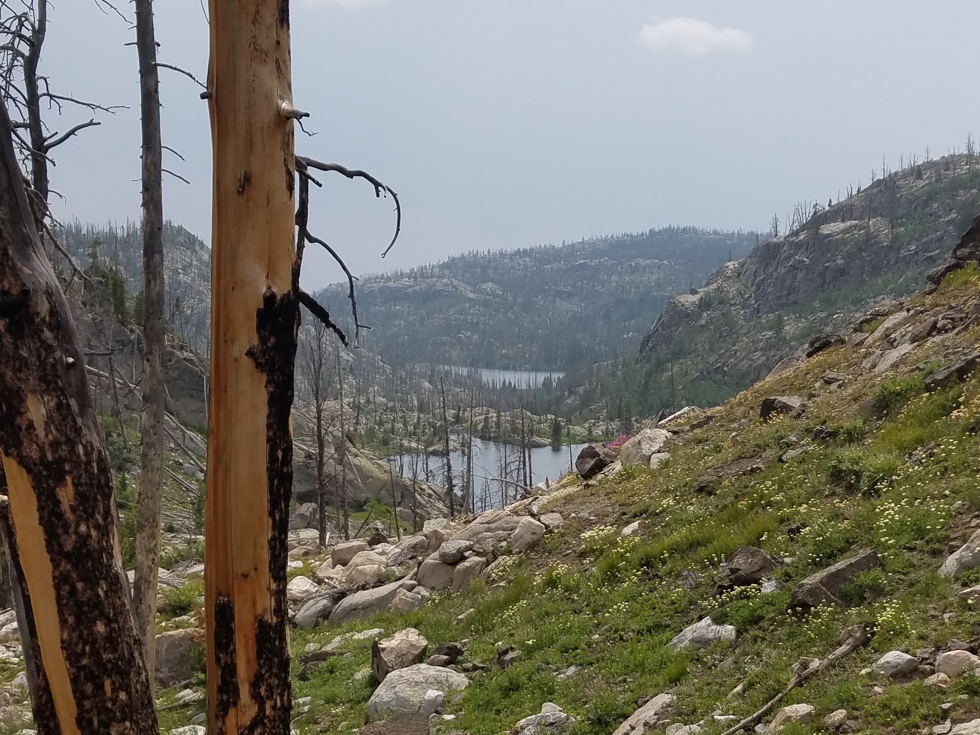 2017 Wind River Trip - Day 2 - Boulder Lake to Mt. Victor Basecamp (17.53 Miles, 4003 ft. Climb) (Wind River Range, Wyoming) 