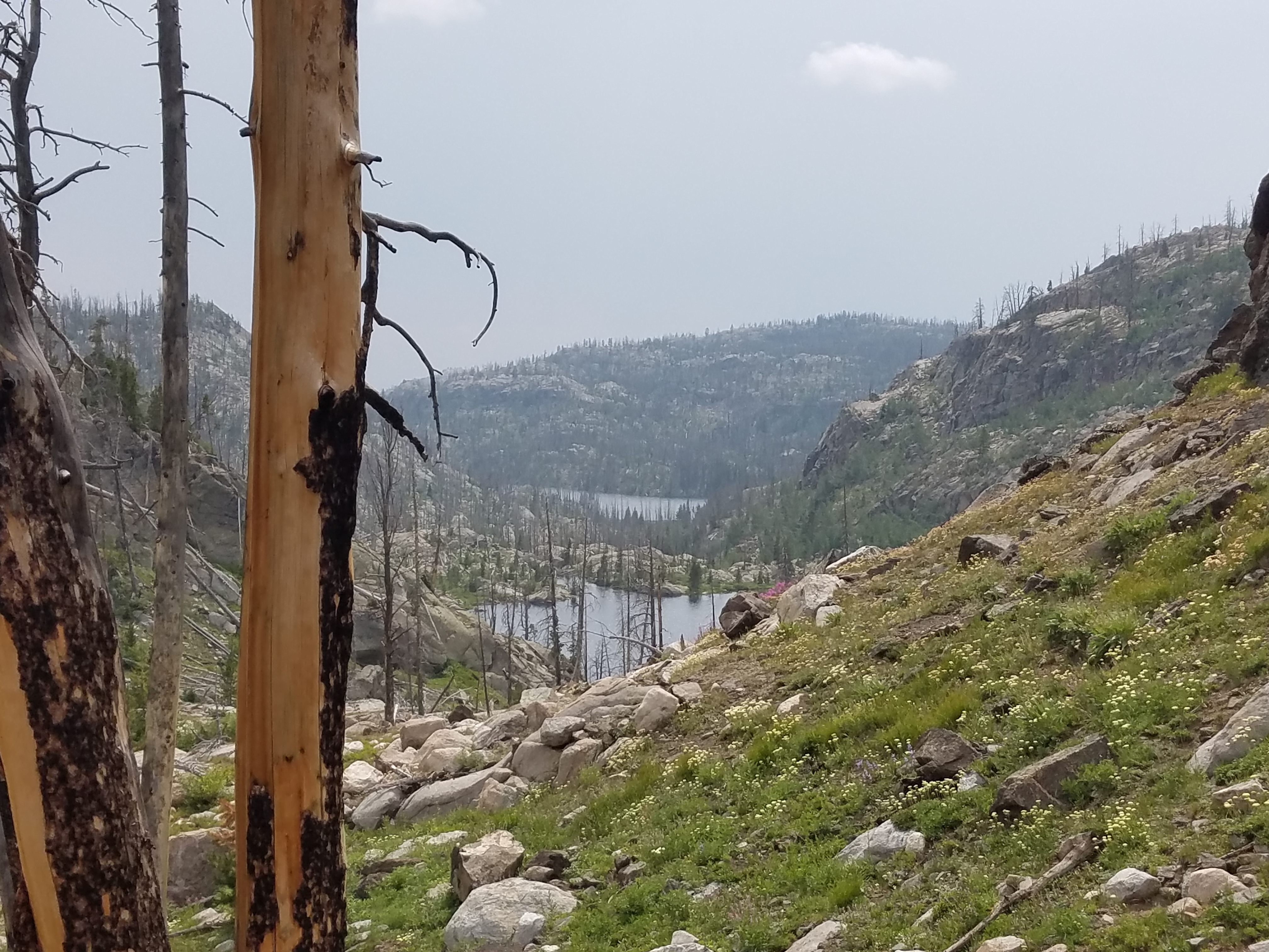 2017 Wind River Trip - Day 2 - Boulder Lake to Mt. Victor Basecamp (17.53 Miles, 4003 ft. Climb) (Wind River Range, Wyoming) 