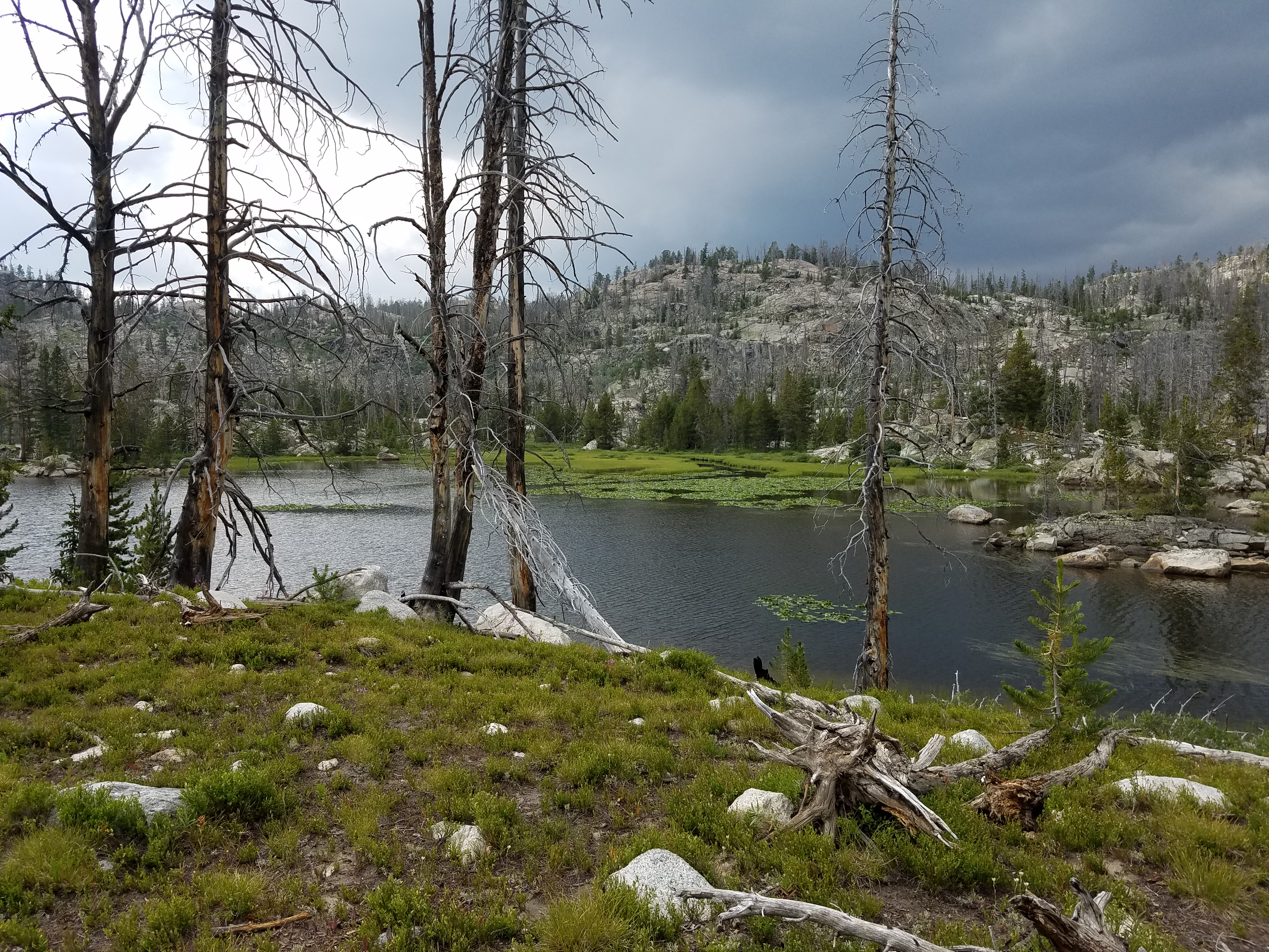 2017 Wind River Trip - Day 2 - Boulder Lake to Mt. Victor Basecamp (17.53 Miles, 4003 ft. Climb) (Wind River Range, Wyoming) 