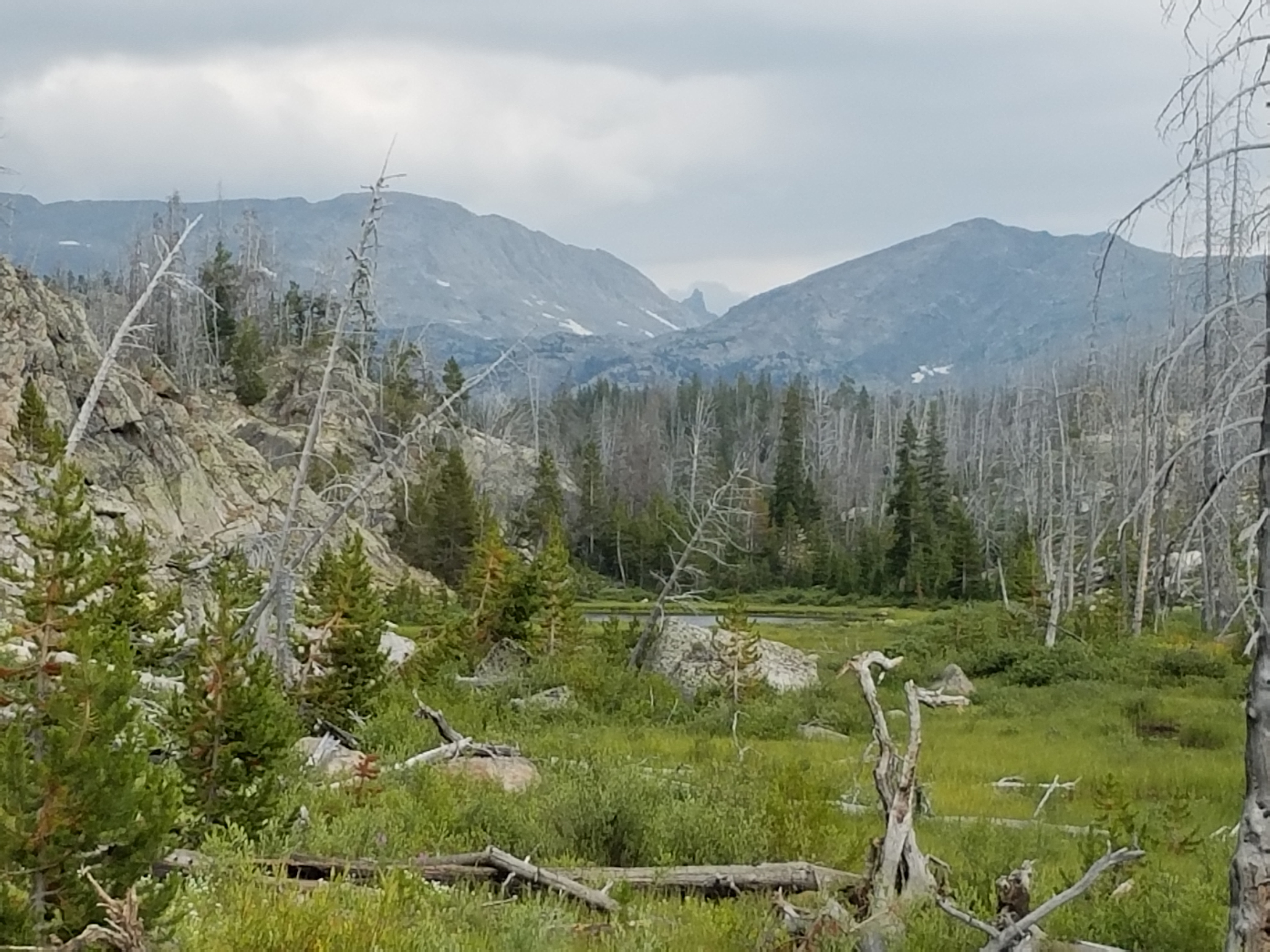 2017 Wind River Trip - Day 2 - Boulder Lake to Mt. Victor Basecamp (17.53 Miles, 4003 ft. Climb) (Wind River Range, Wyoming) 