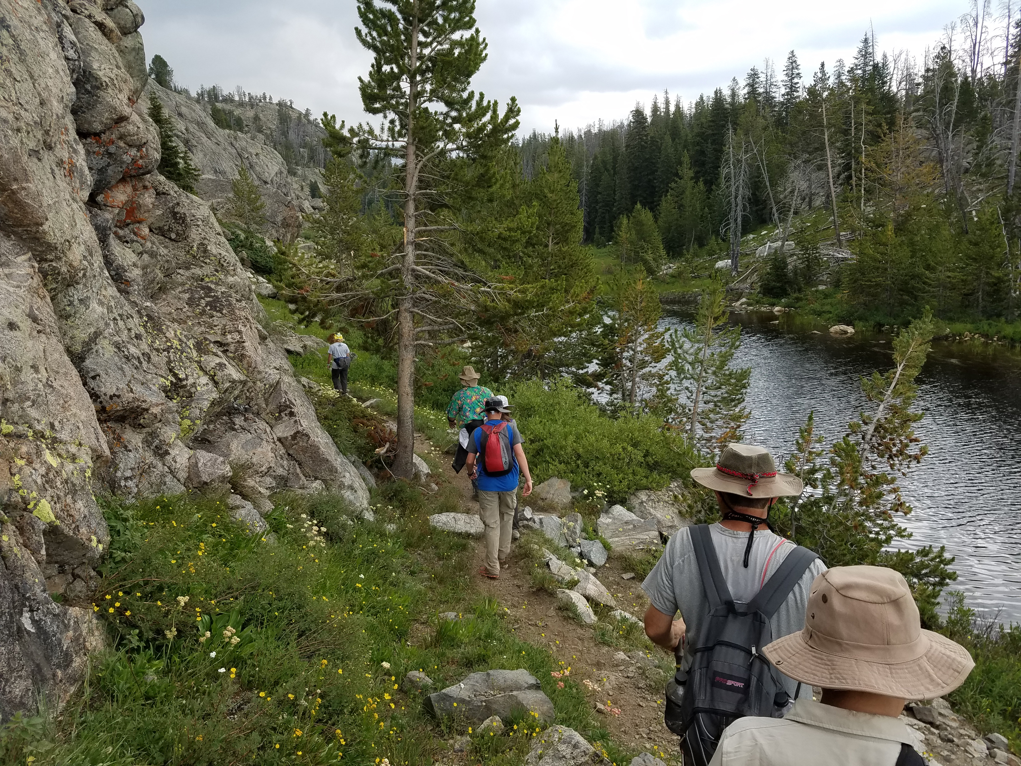 2017 Wind River Trip - Day 2 - Boulder Lake to Mt. Victor Basecamp (17.53 Miles, 4003 ft. Climb) (Wind River Range, Wyoming) 