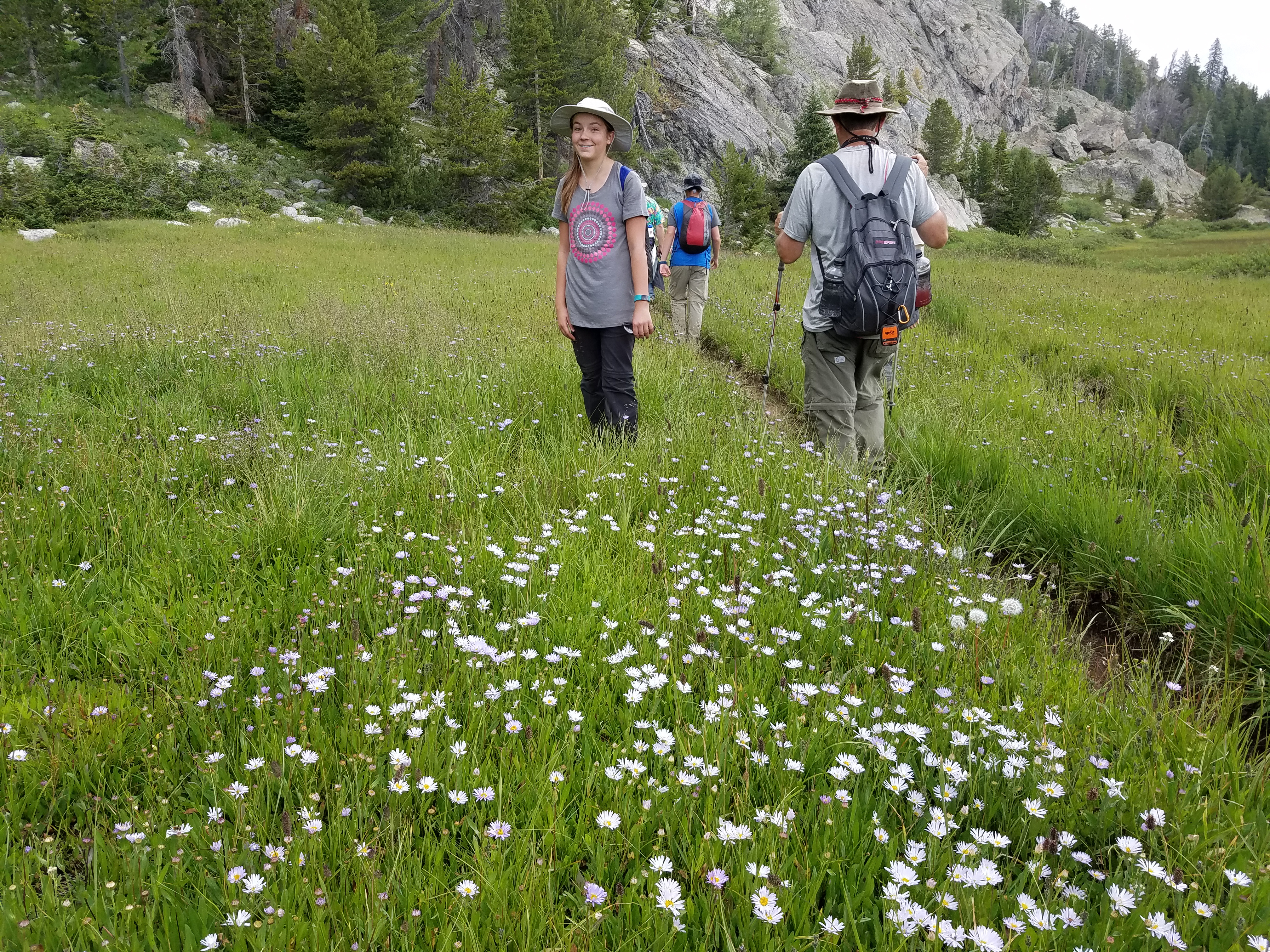 2017 Wind River Trip - Day 2 - Boulder Lake to Mt. Victor Basecamp (17.53 Miles, 4003 ft. Climb) (Wind River Range, Wyoming) 