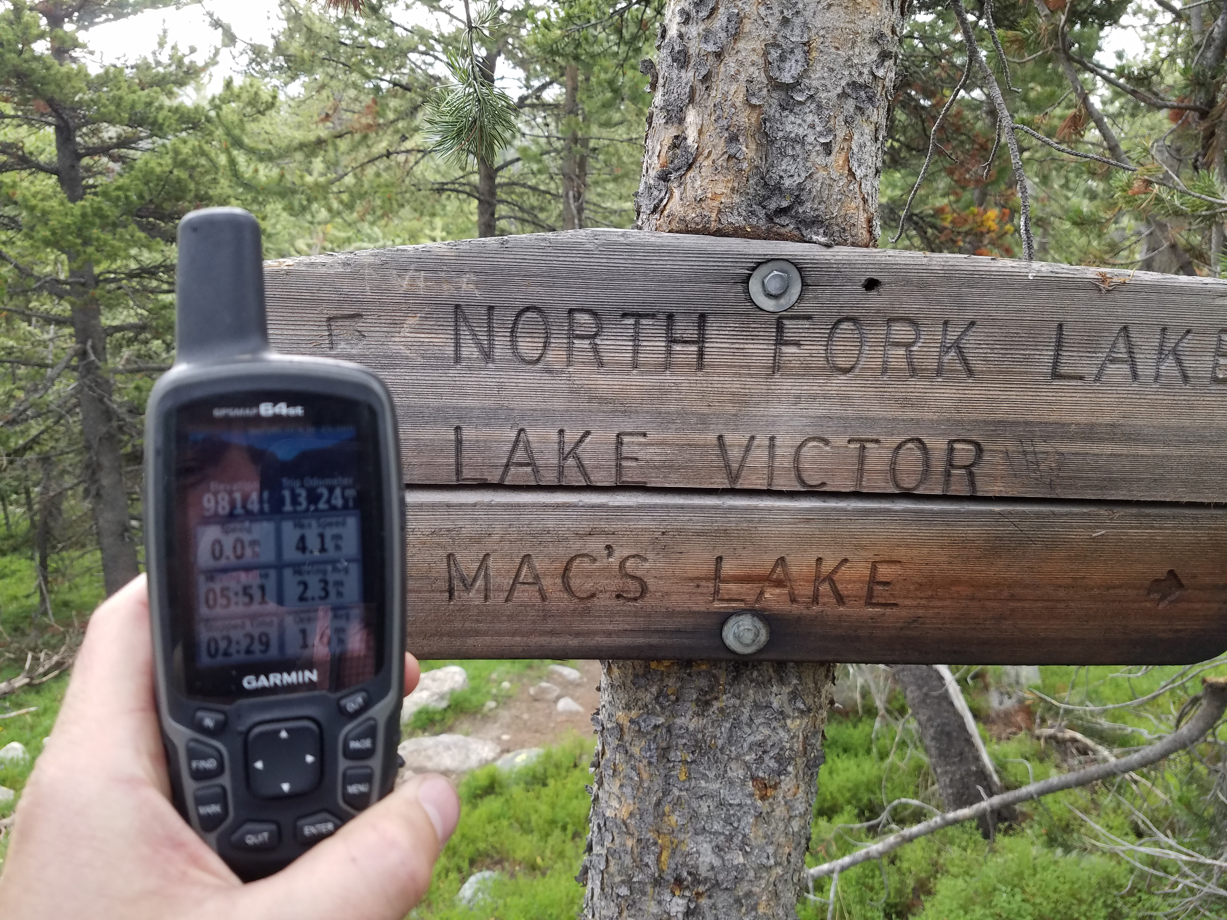 2017 Wind River Trip - Day 2 - Boulder Lake to Mt. Victor Basecamp (17.53 Miles, 4003 ft. Climb) (Wind River Range, Wyoming) 