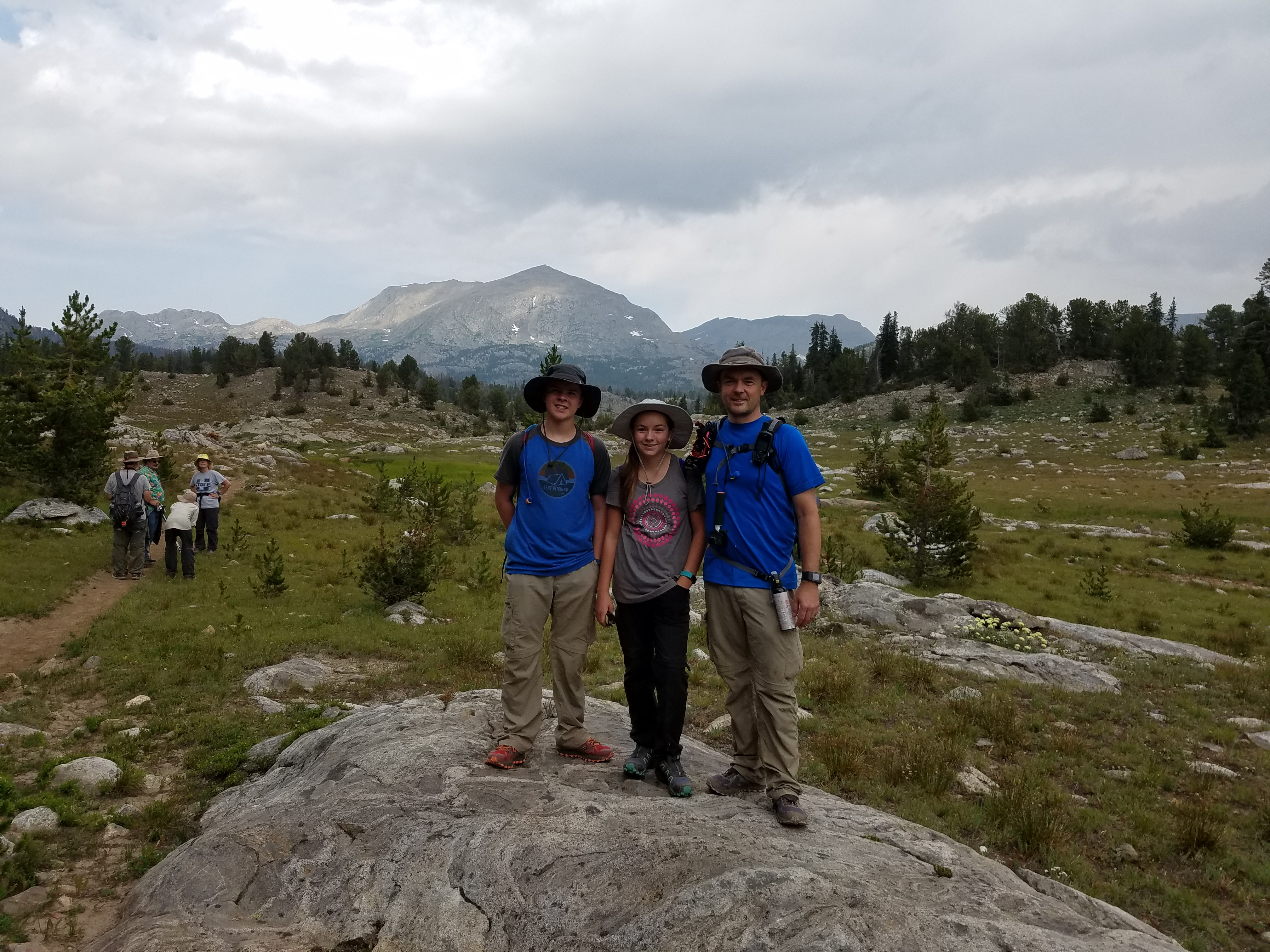 2017 Wind River Trip - Day 2 - Boulder Lake to Mt. Victor Basecamp (17.53 Miles, 4003 ft. Climb) (Wind River Range, Wyoming) 