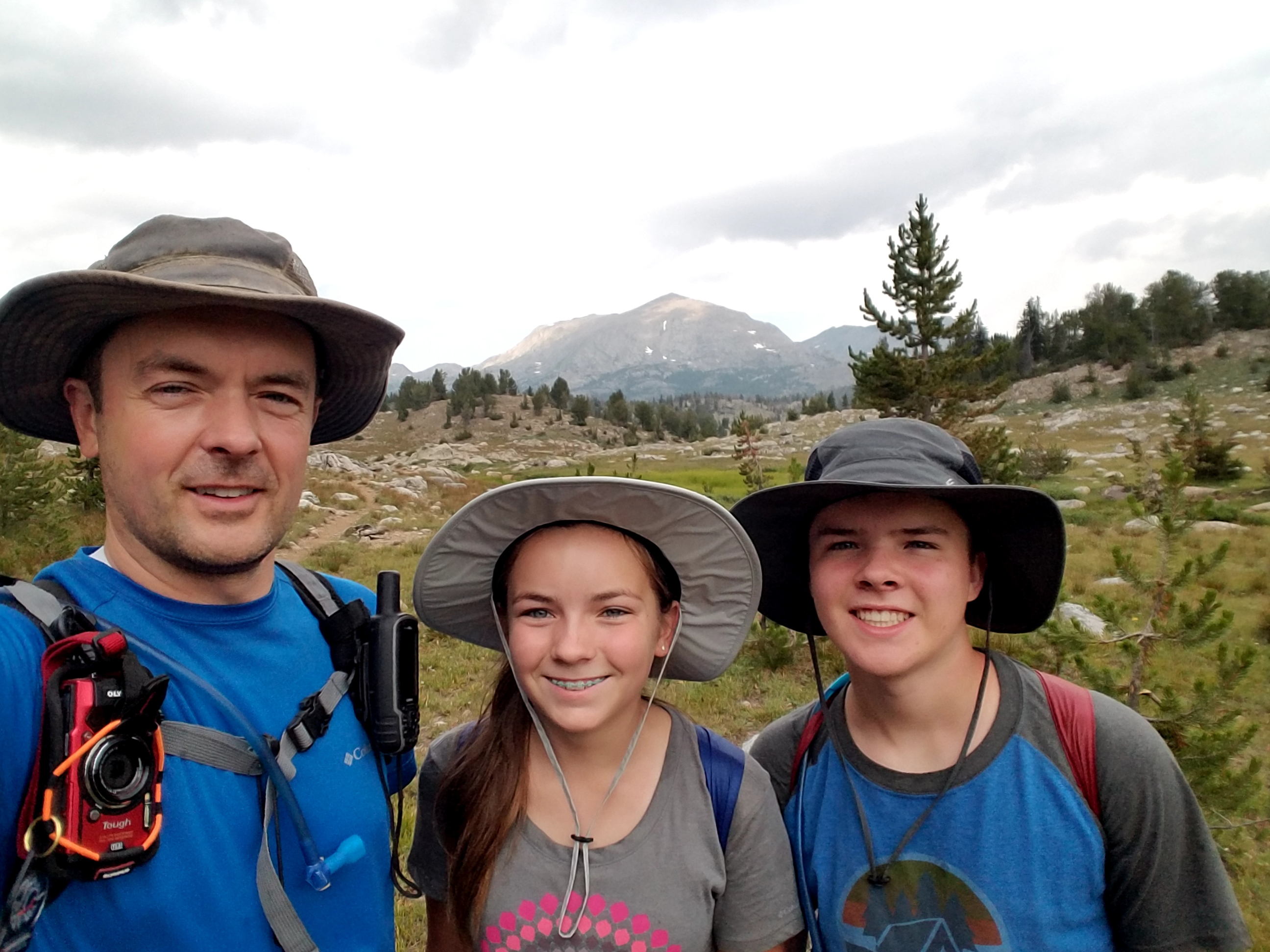 2017 Wind River Trip - Day 2 - Boulder Lake to Mt. Victor Basecamp (17.53 Miles, 4003 ft. Climb) (Wind River Range, Wyoming) 