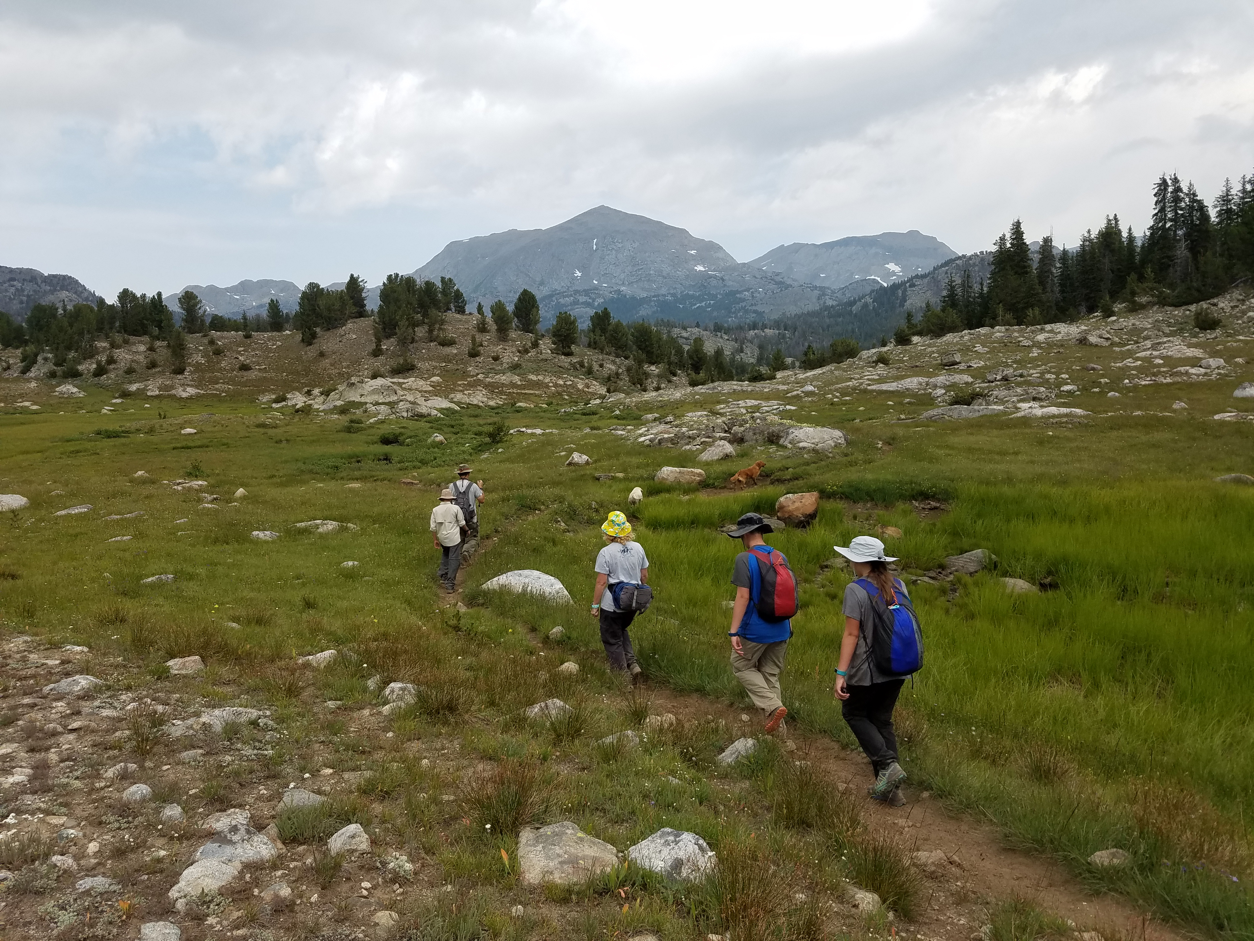 2017 Wind River Trip - Day 2 - Boulder Lake to Mt. Victor Basecamp (17.53 Miles, 4003 ft. Climb) (Wind River Range, Wyoming) 