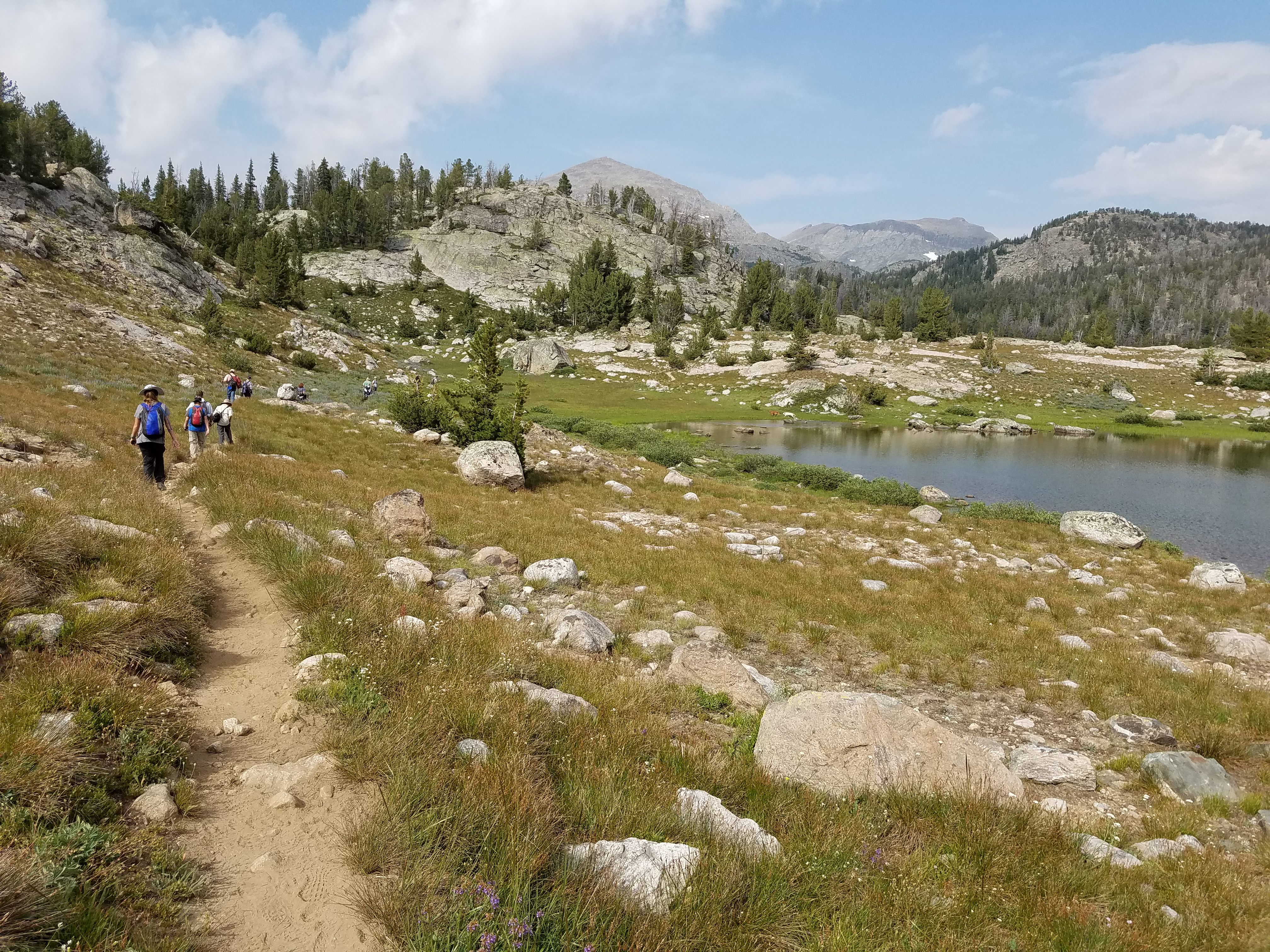 2017 Wind River Trip - Day 2 - Boulder Lake to Mt. Victor Basecamp (17.53 Miles, 4003 ft. Climb) (Wind River Range, Wyoming) 