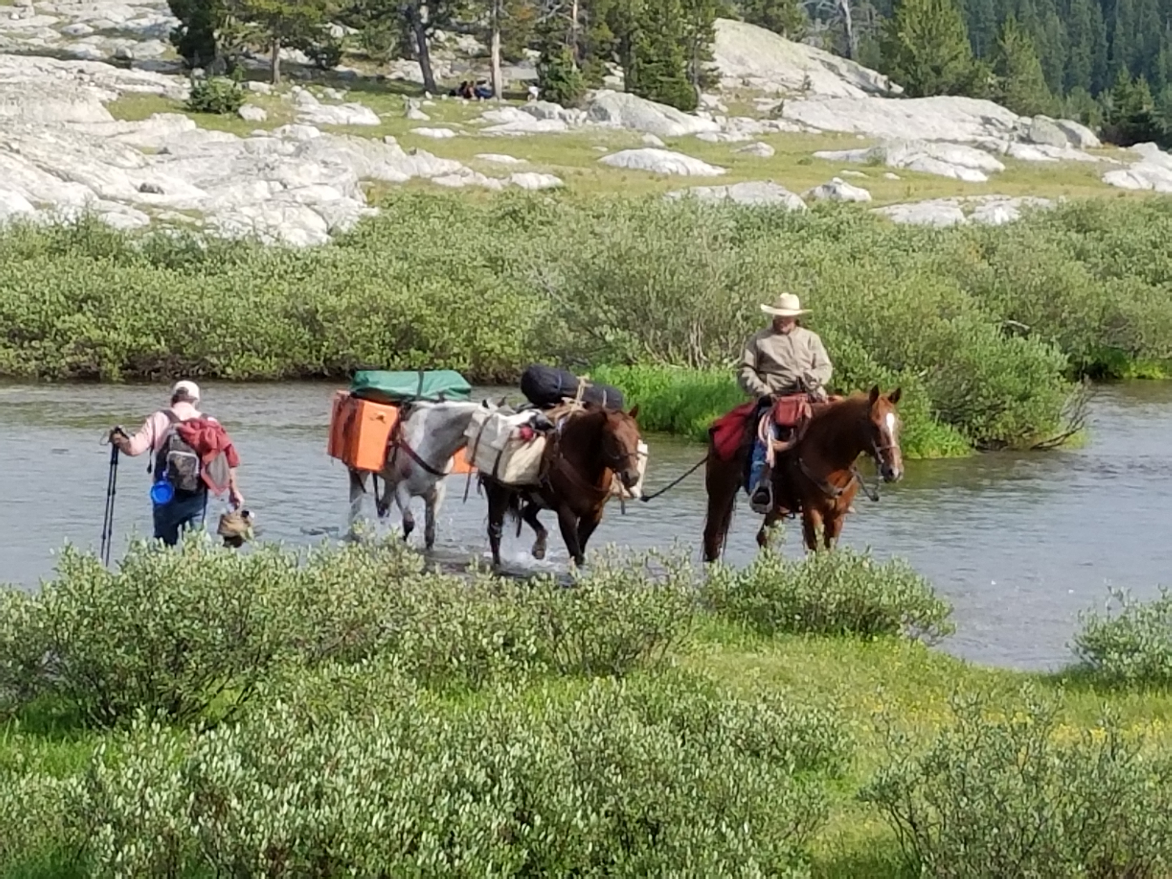 2017 Wind River Trip - Day 2 - Boulder Lake to Mt. Victor Basecamp (17.53 Miles, 4003 ft. Climb) (Wind River Range, Wyoming) 