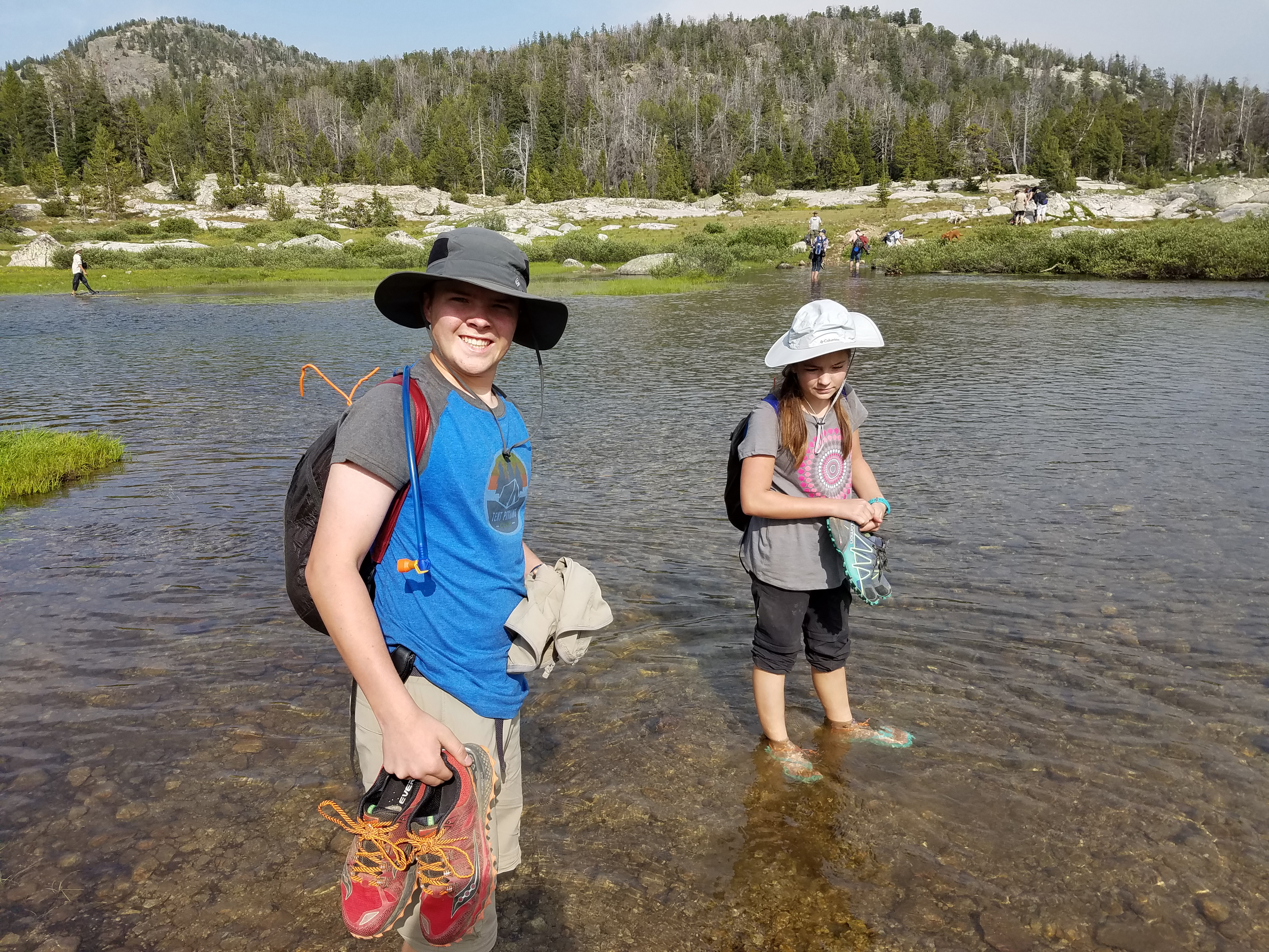 2017 Wind River Trip - Day 2 - Boulder Lake to Mt. Victor Basecamp (17.53 Miles, 4003 ft. Climb) (Wind River Range, Wyoming) 