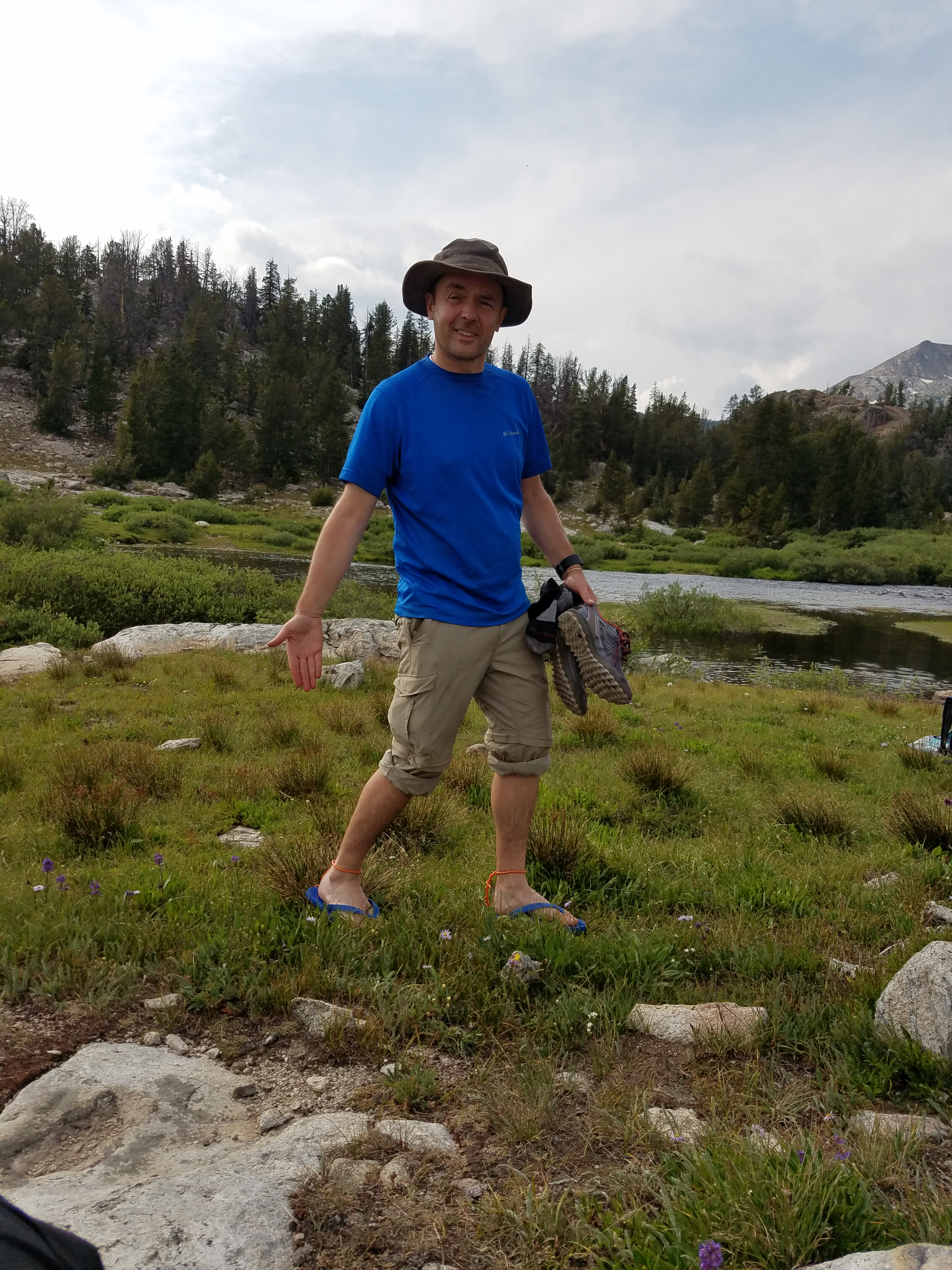 2017 Wind River Trip - Day 2 - Boulder Lake to Mt. Victor Basecamp (17.53 Miles, 4003 ft. Climb) (Wind River Range, Wyoming) 