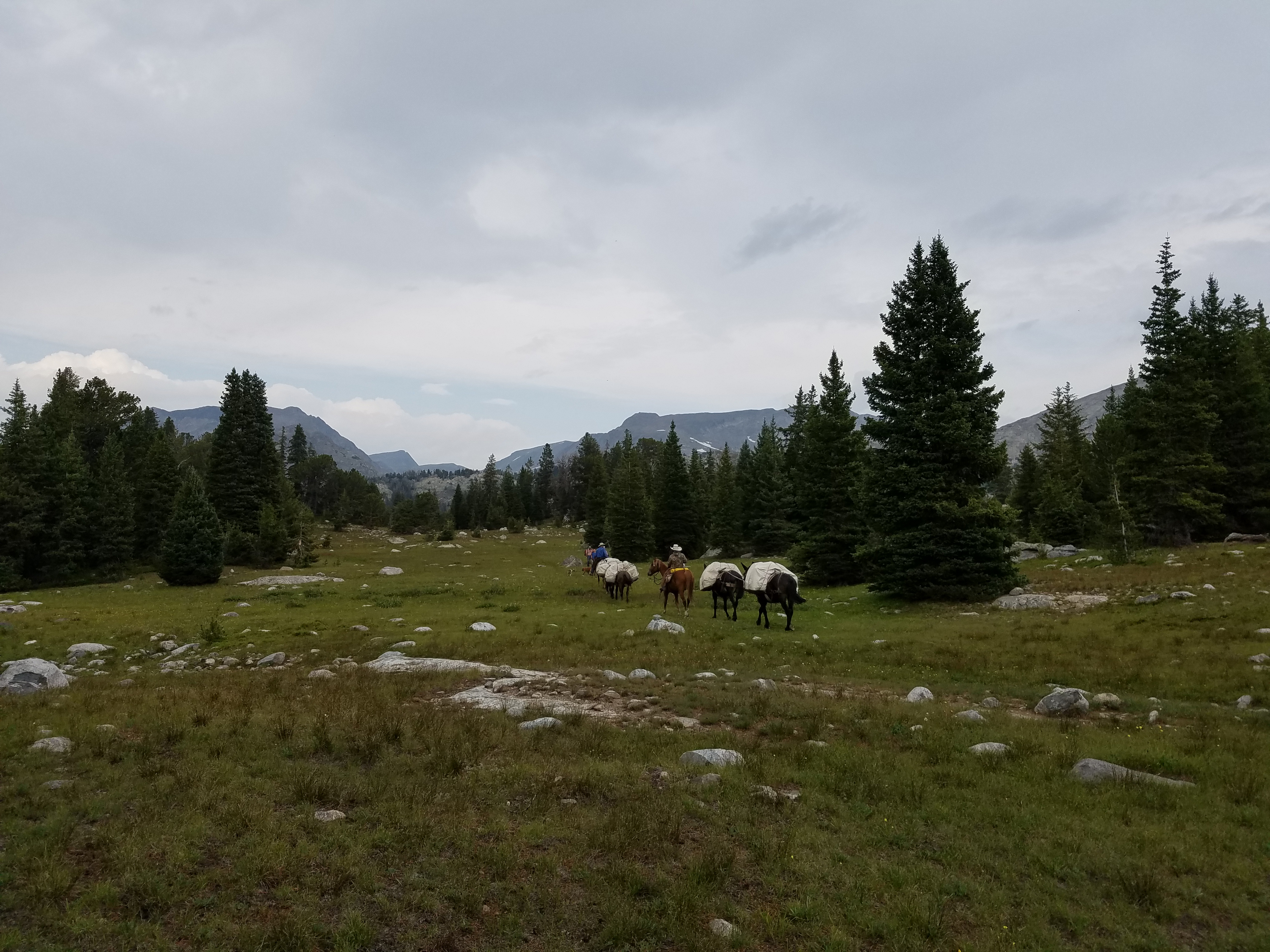 2017 Wind River Trip - Day 2 - Boulder Lake to Mt. Victor Basecamp (17.53 Miles, 4003 ft. Climb) (Wind River Range, Wyoming) 