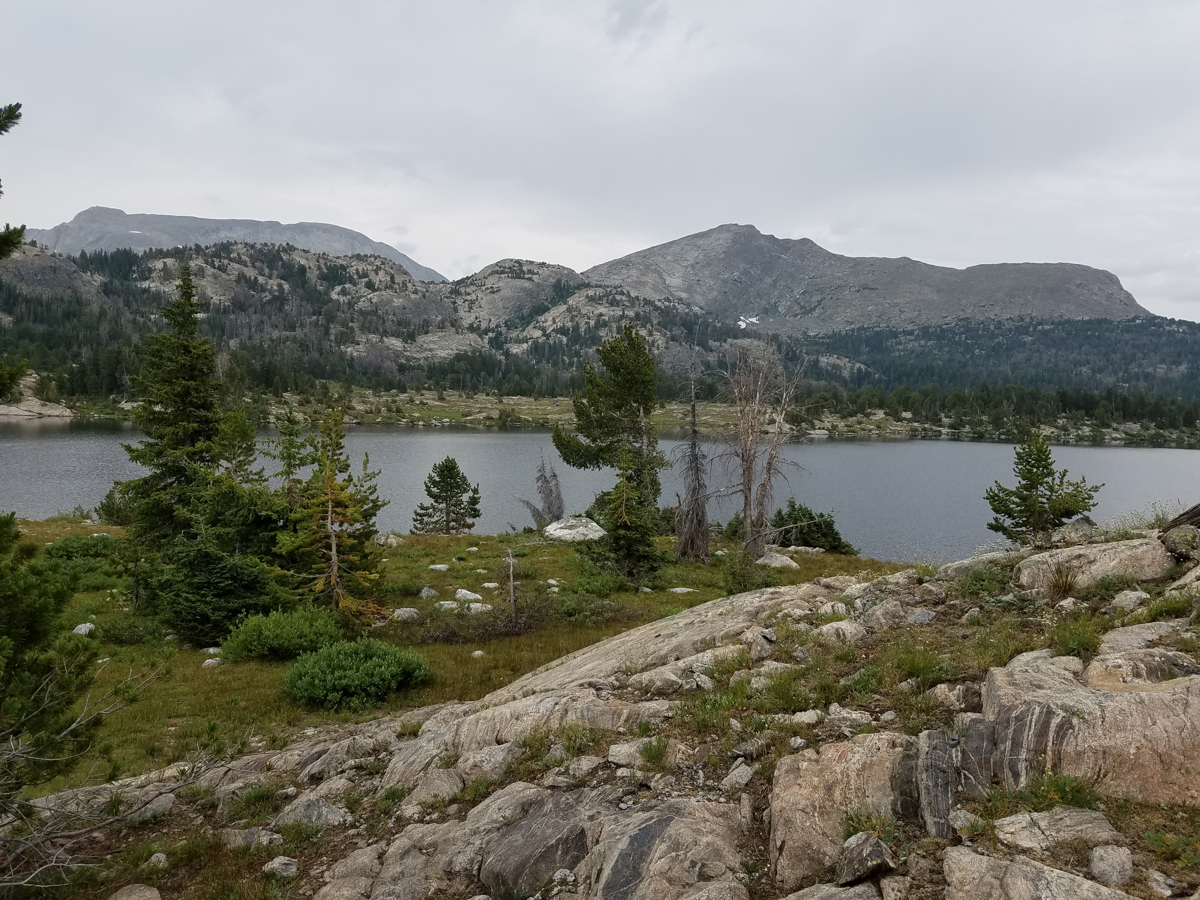 2017 Wind River Trip - Day 2 - Boulder Lake to Mt. Victor Basecamp (17.53 Miles, 4003 ft. Climb) (Wind River Range, Wyoming) 