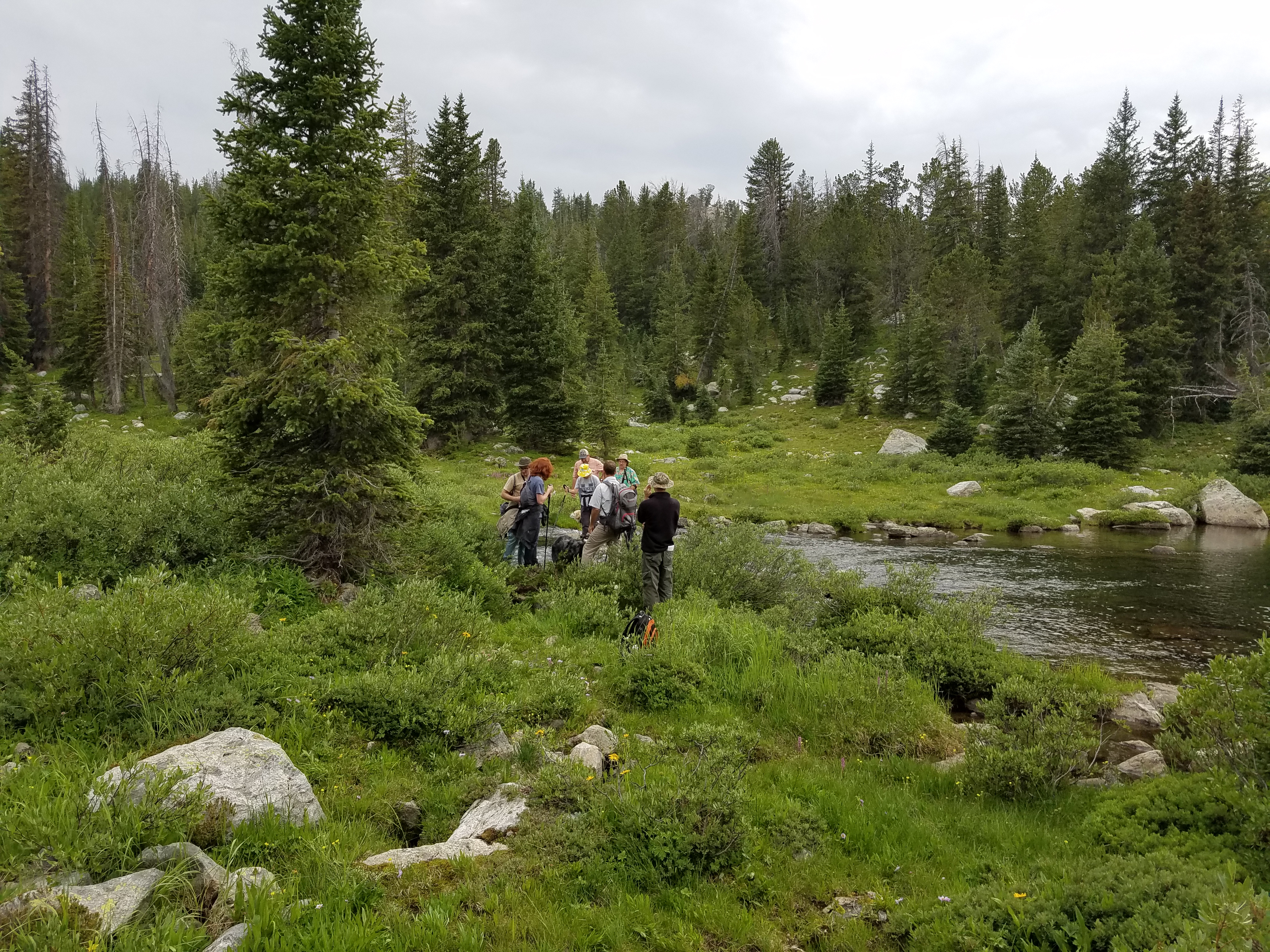 2017 Wind River Trip - Day 2 - Boulder Lake to Mt. Victor Basecamp (17.53 Miles, 4003 ft. Climb) (Wind River Range, Wyoming) 