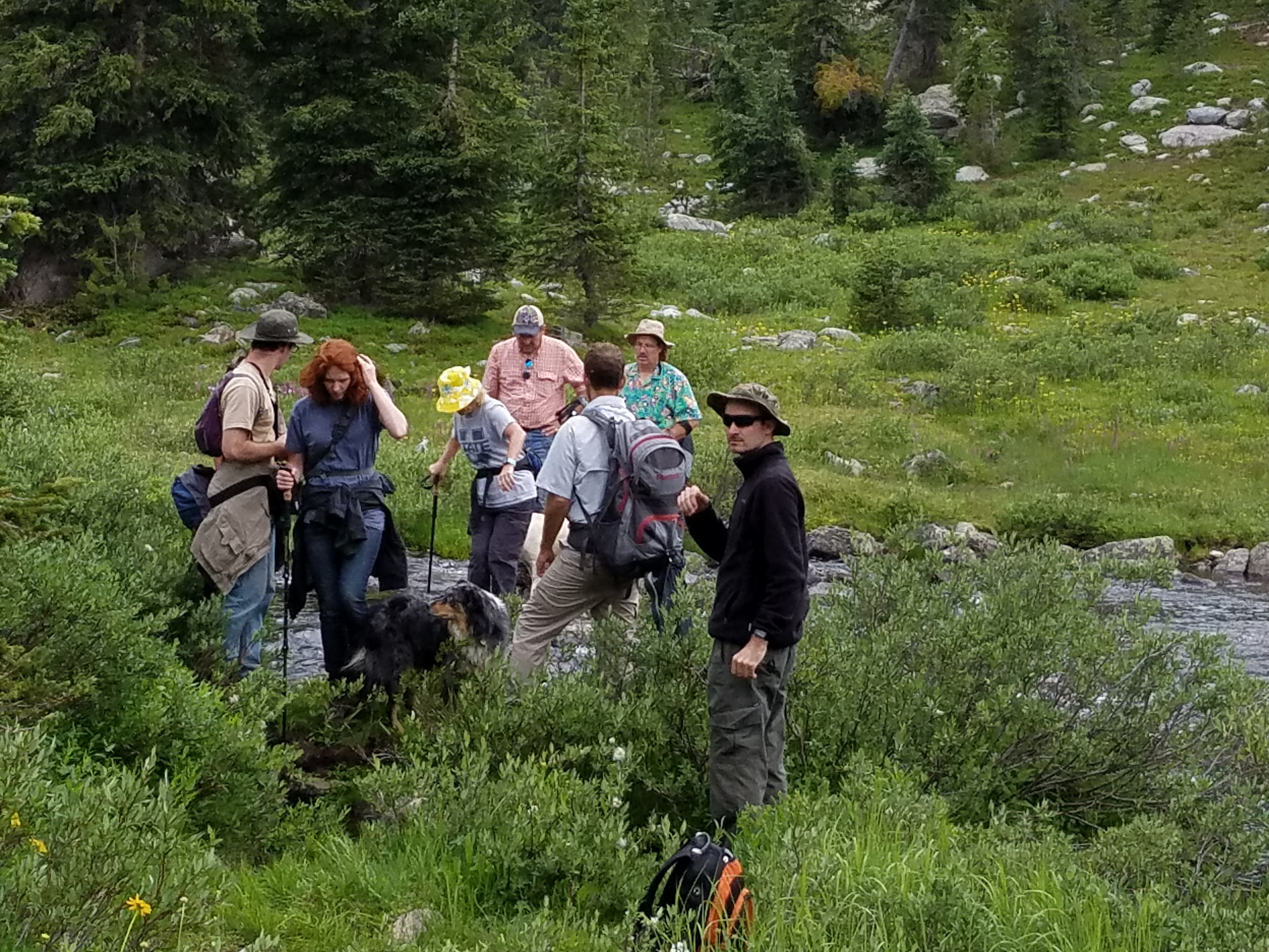 2017 Wind River Trip - Day 2 - Boulder Lake to Mt. Victor Basecamp (17.53 Miles, 4003 ft. Climb) (Wind River Range, Wyoming) 