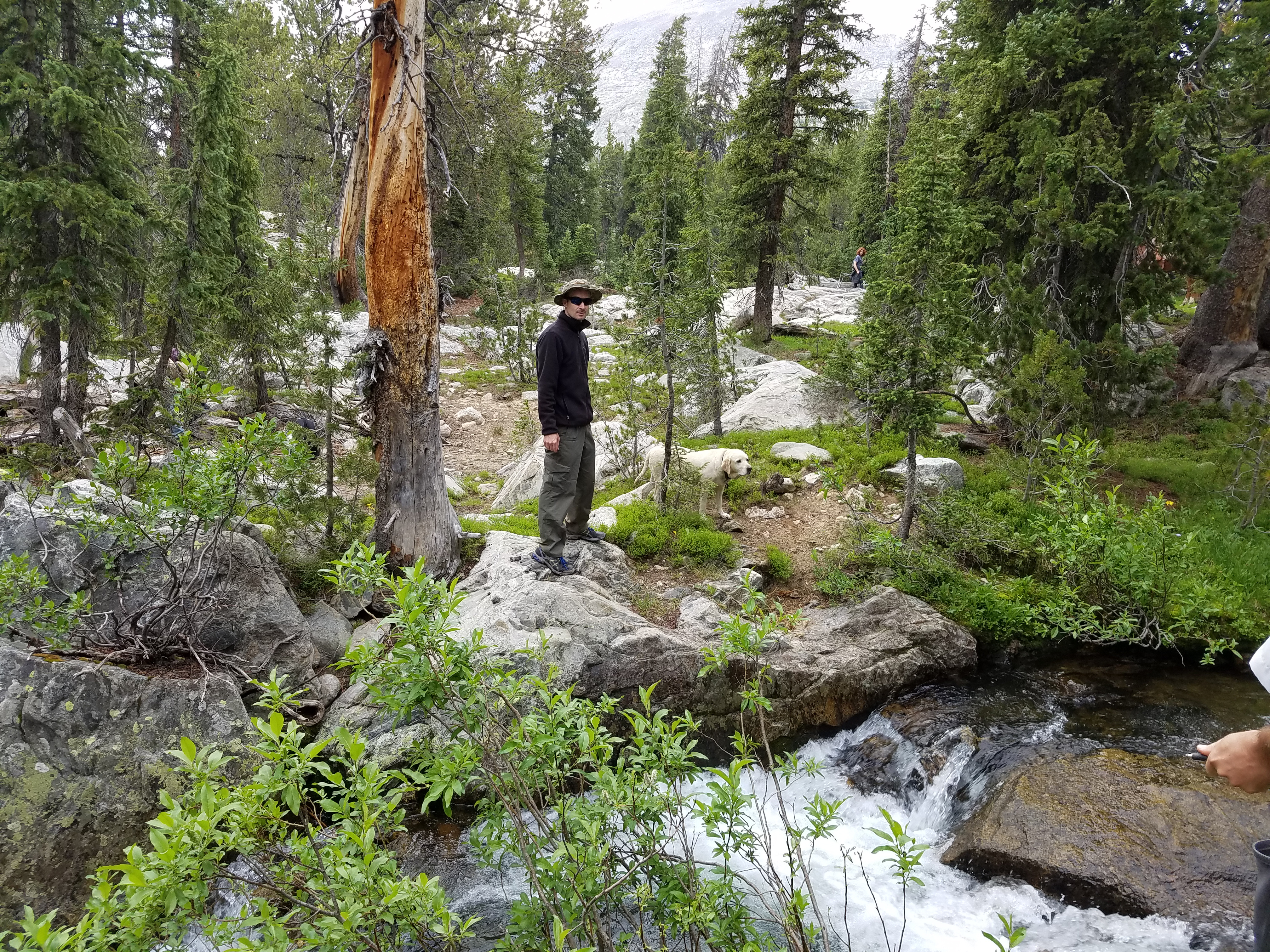 2017 Wind River Trip - Day 2 - Boulder Lake to Mt. Victor Basecamp (17.53 Miles, 4003 ft. Climb) (Wind River Range, Wyoming) 