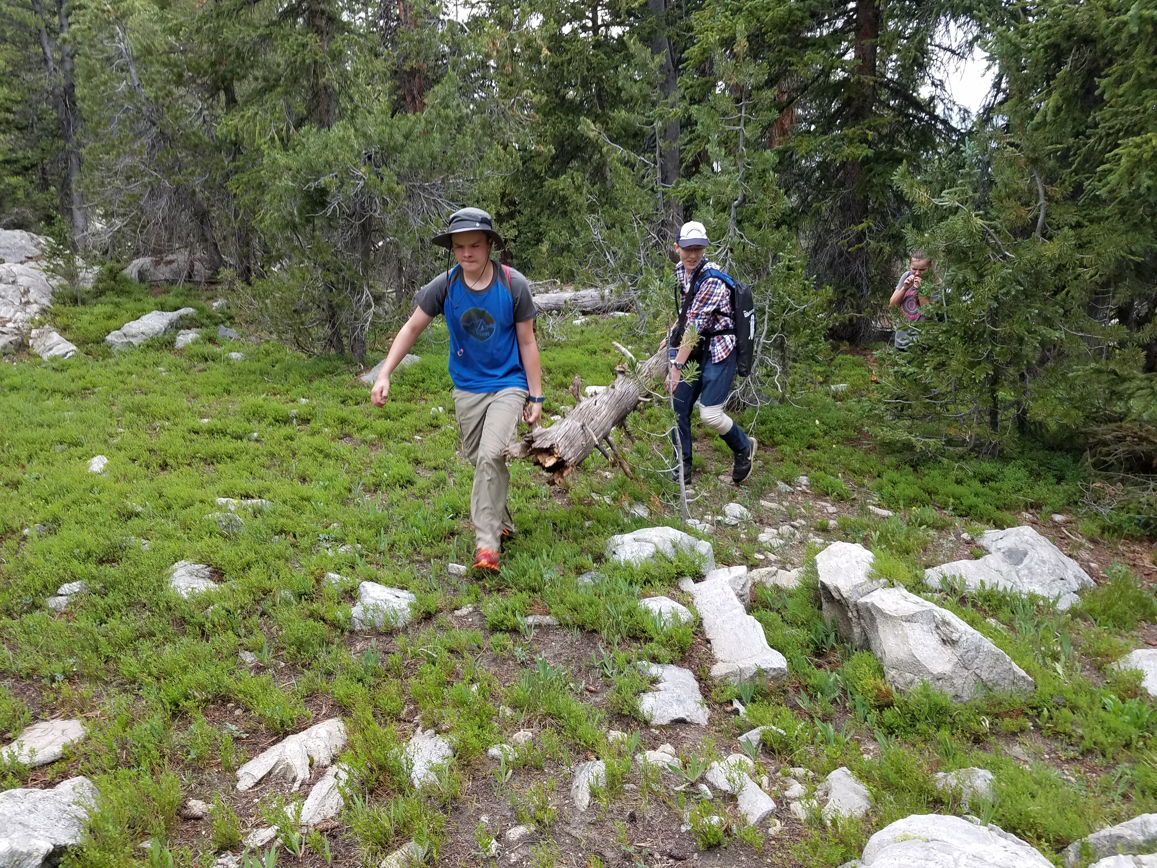 2017 Wind River Trip - Day 2 - Boulder Lake to Mt. Victor Basecamp (17.53 Miles, 4003 ft. Climb) (Wind River Range, Wyoming) 