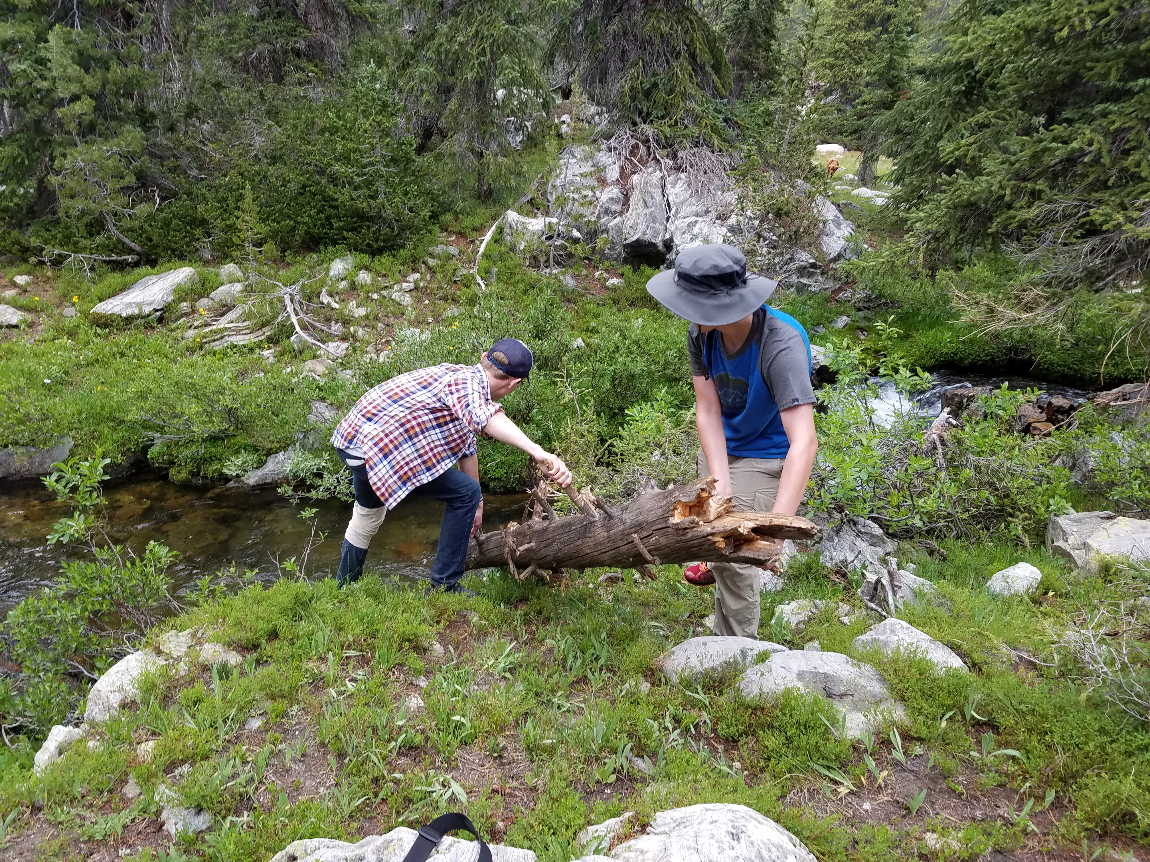 2017 Wind River Trip - Day 2 - Boulder Lake to Mt. Victor Basecamp (17.53 Miles, 4003 ft. Climb) (Wind River Range, Wyoming) 